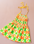 Seventies Floral Dress | French Dead Stock | 18-24 Months