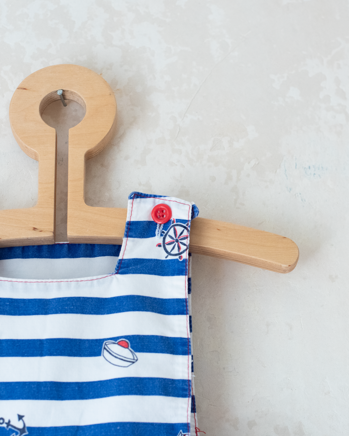 Striped sailor overalls | 3-6 months