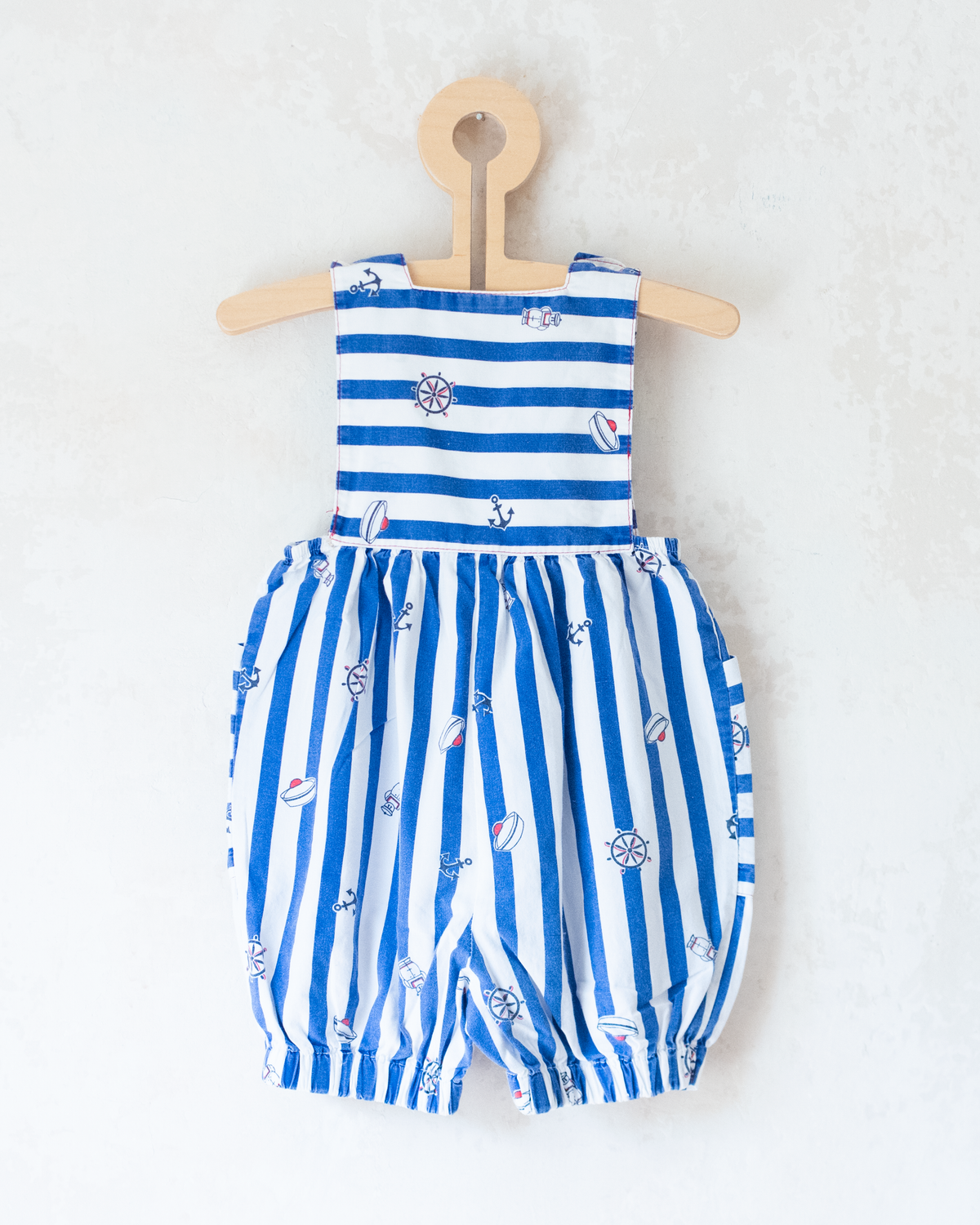 Striped sailor overalls | 3-6 months