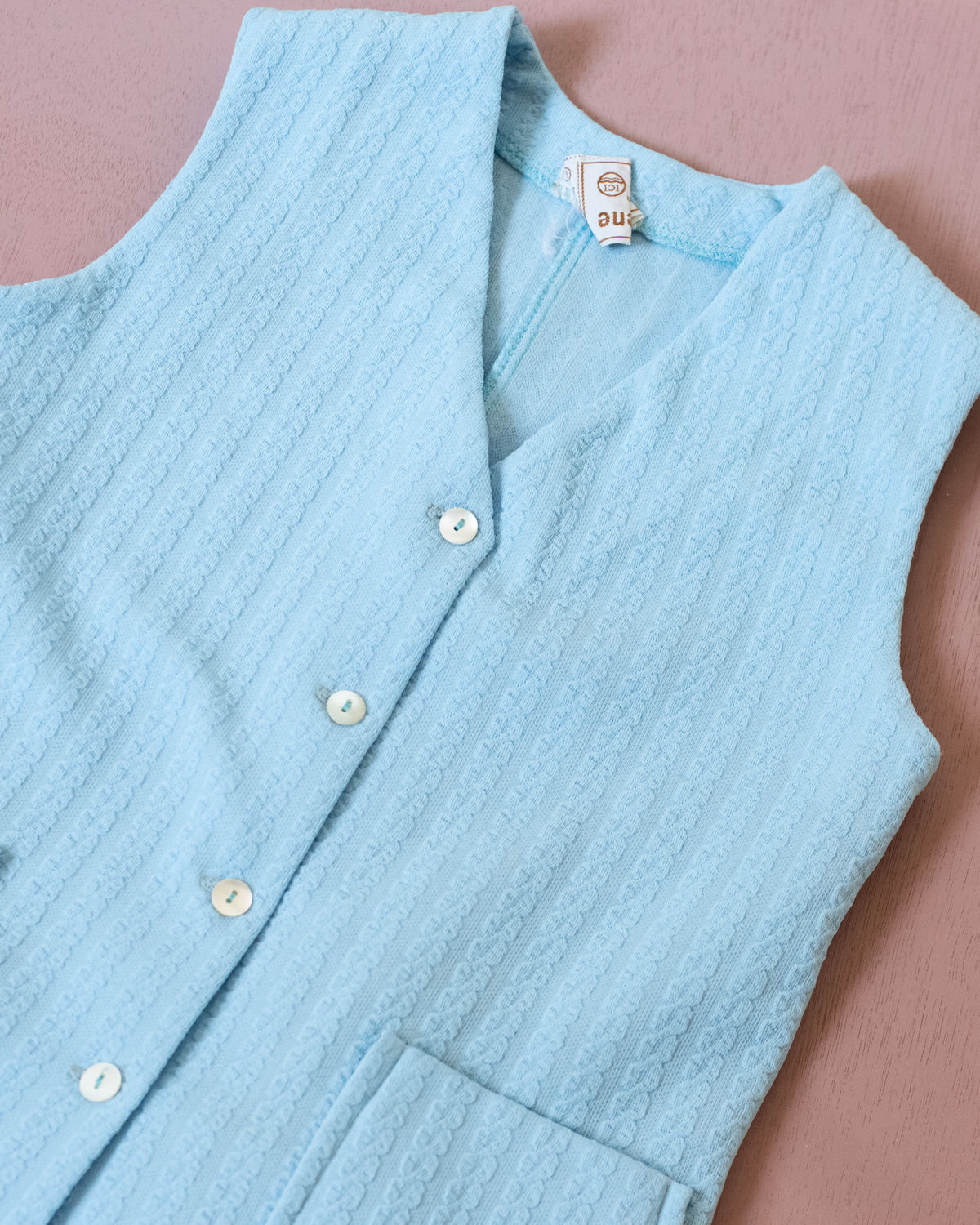 Light blue cardigan and long pants | Dead stock from Italy | 8-9 years