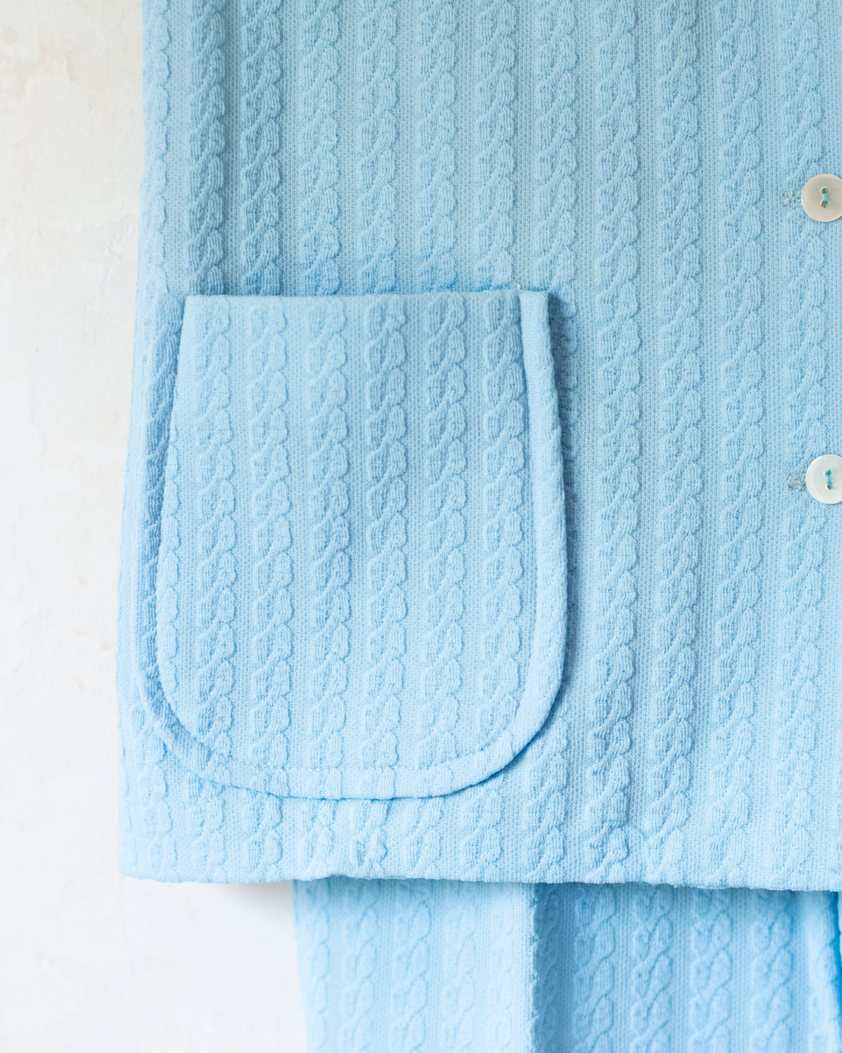 Light blue cardigan and long pants | Dead stock from Italy | 8-9 years