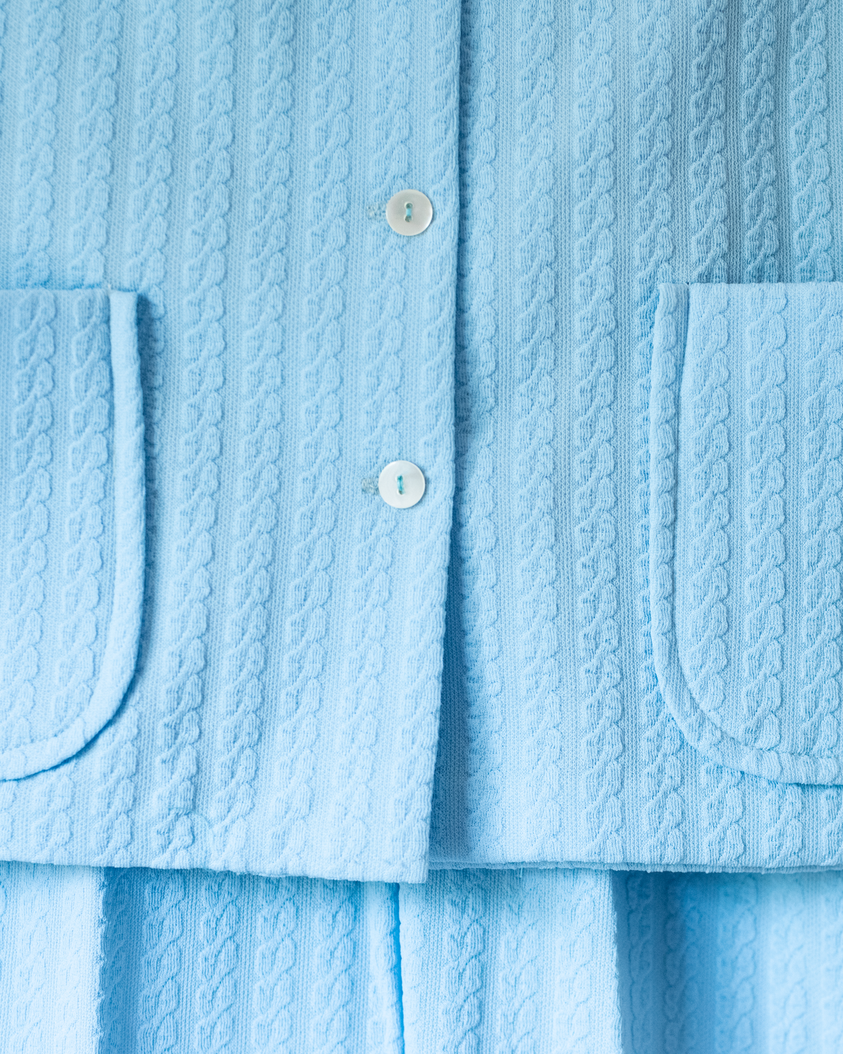 Light blue cardigan and long pants | Dead stock from Italy | 8-9 years