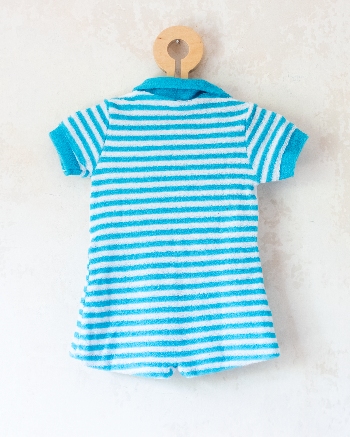 Towel Overalls with Stripes and Lighthouse | Spanish Dead Stock | 3-6 Months