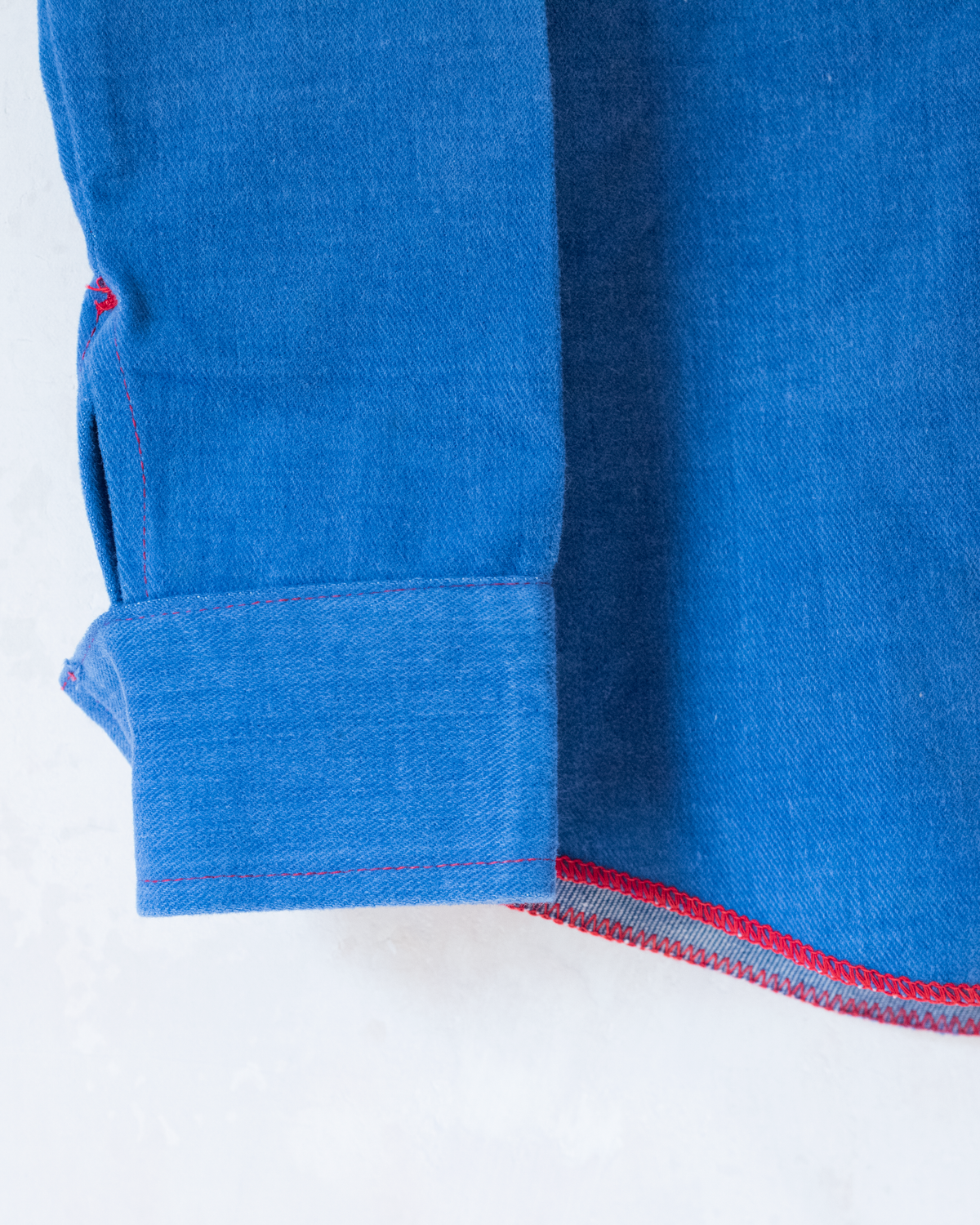 Embroidered denim set from the 70s, shirt and pants | 9-10 years