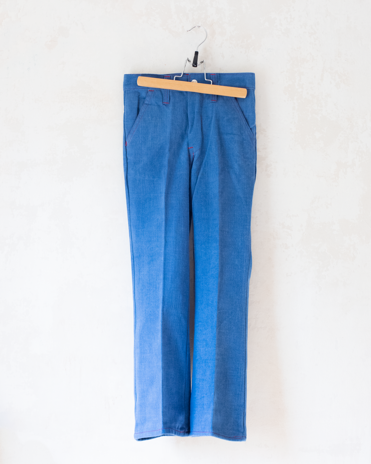 Embroidered denim set from the 70s, shirt and pants | 9-10 years