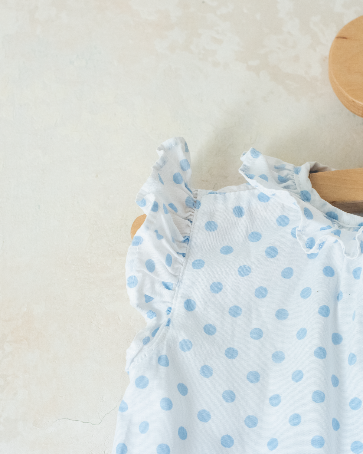 White polka dot jumpsuit | 18-24 months