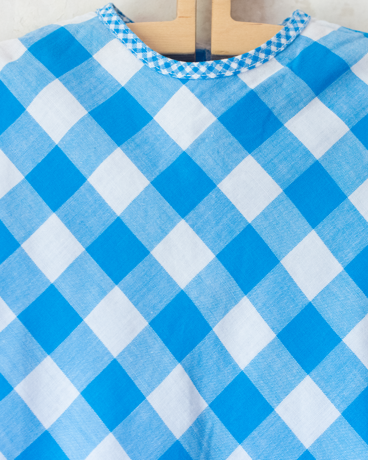 Light blue and white checkered dress | 12-18 months