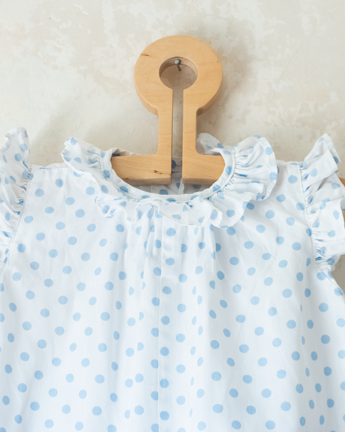 White polka dot jumpsuit | 18-24 months