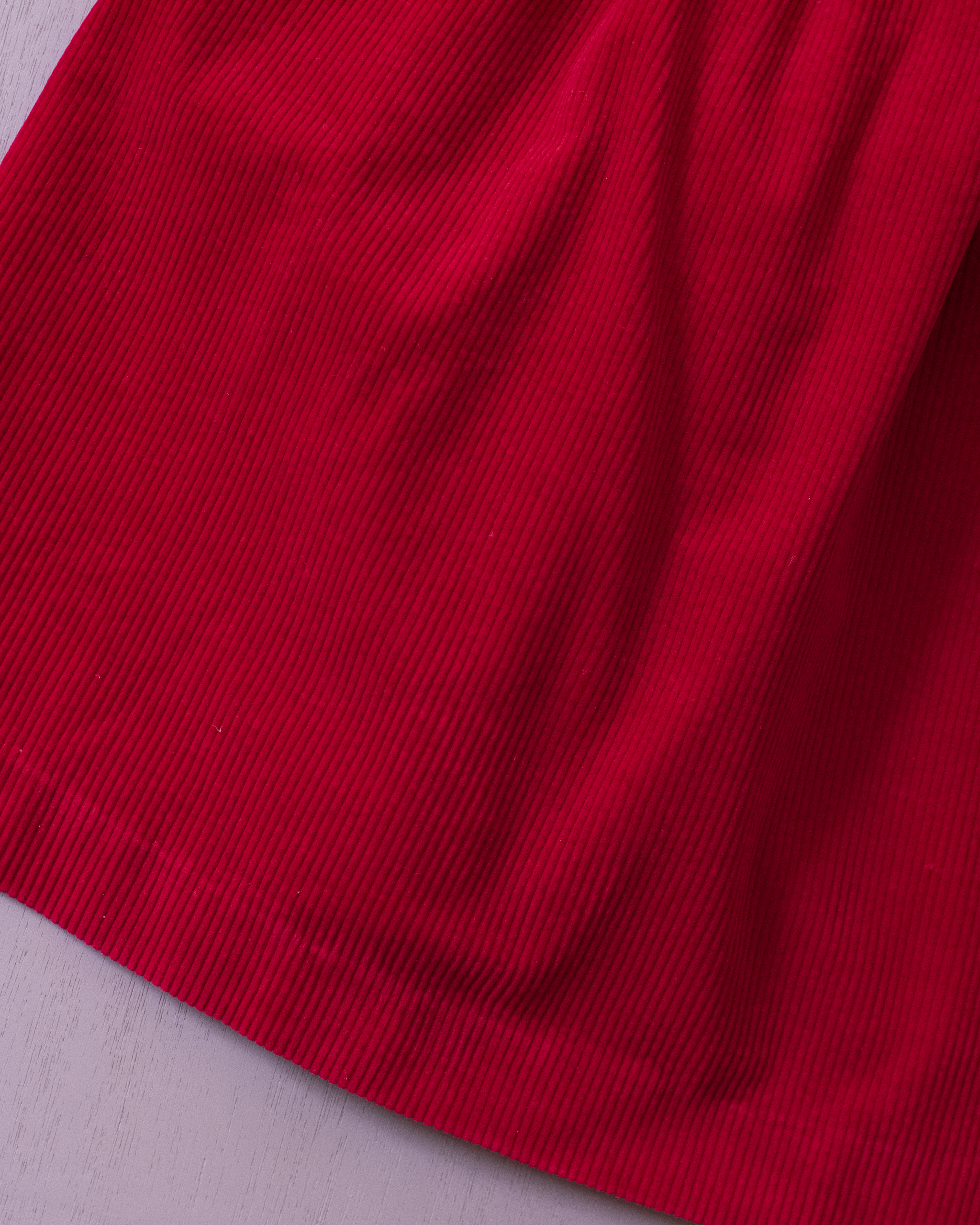 שמלת קורדרוי אדומה עם משבצות | 6-7 שנים