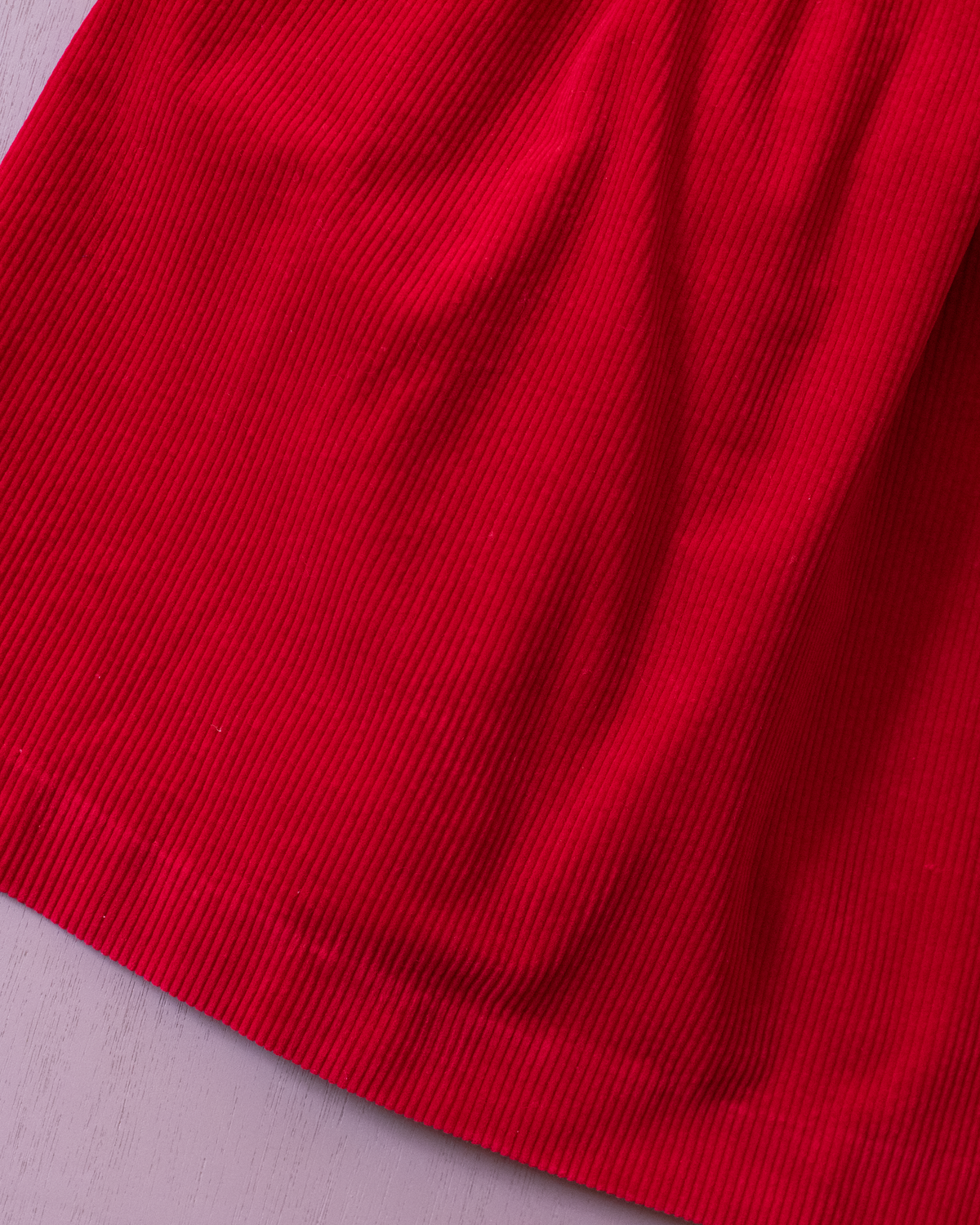 Red corduroy dress with checks | 6-7 years 