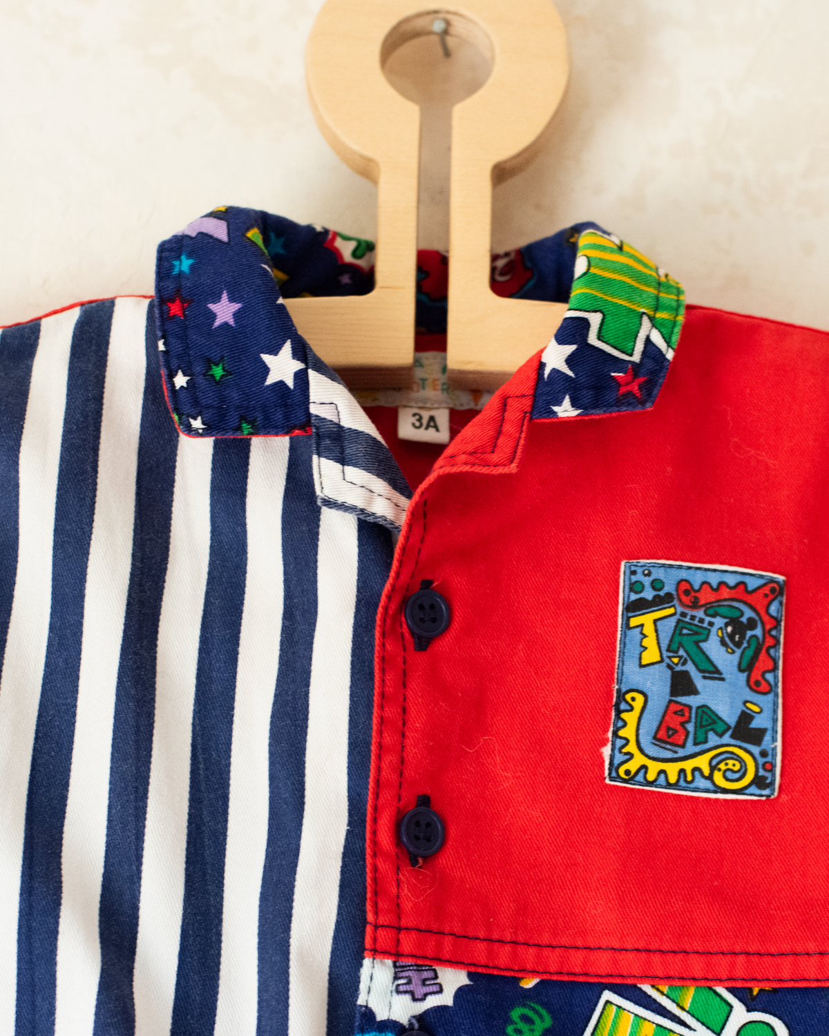 Colorful shirt from the nineties | 2-3 years