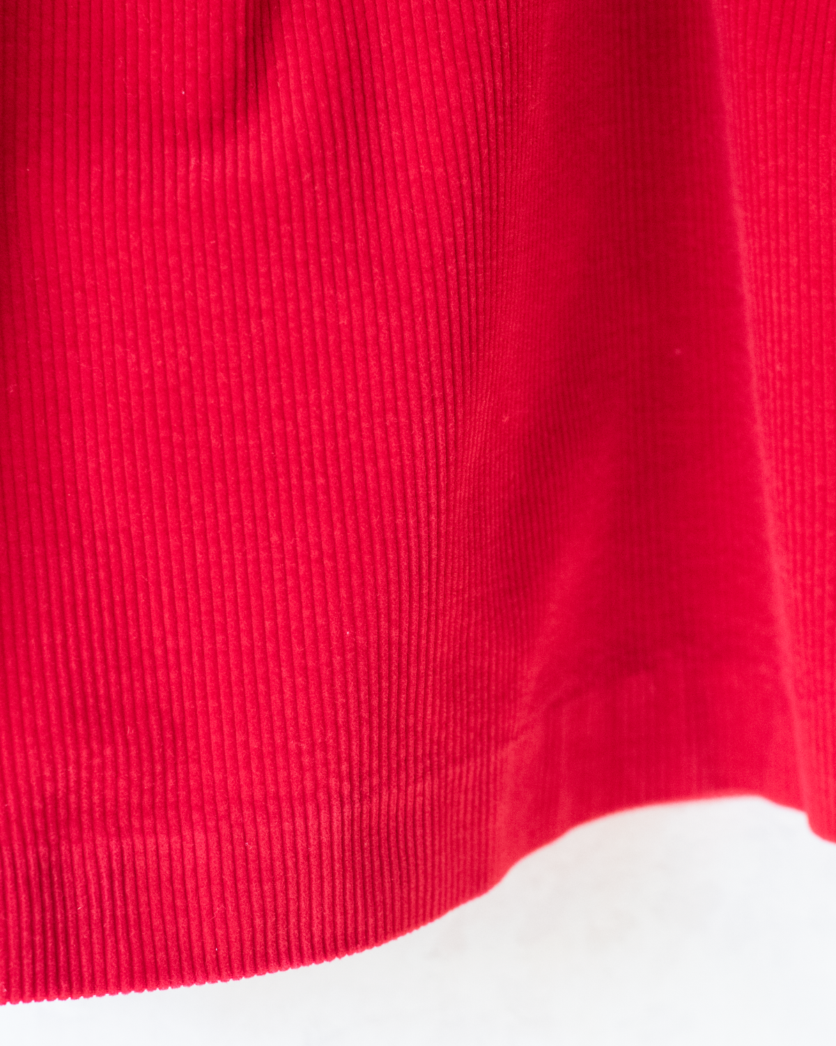 Red corduroy dress with checks | 6-7 years 