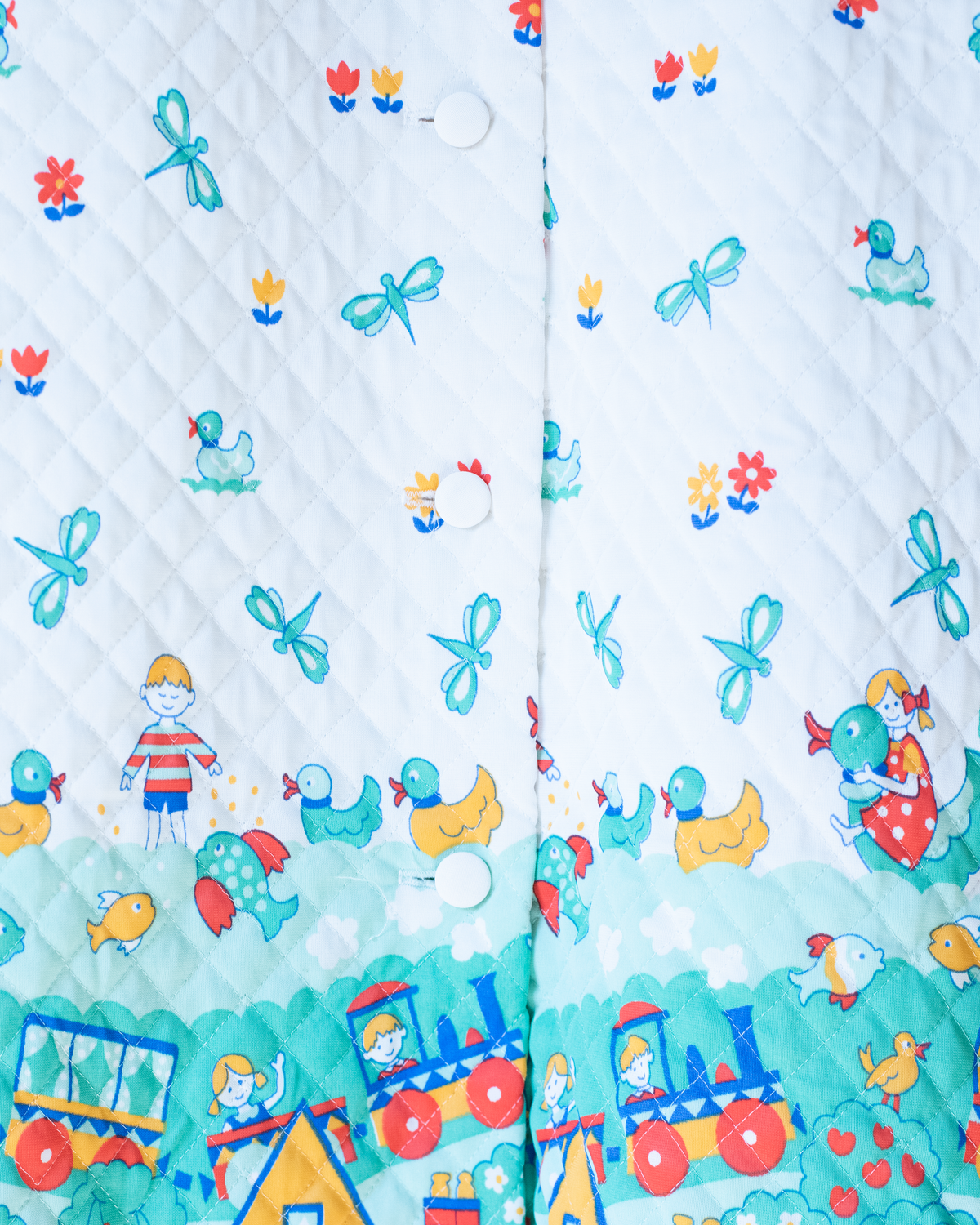 Synthetic jacket with nostalgic prints | 7-8 years