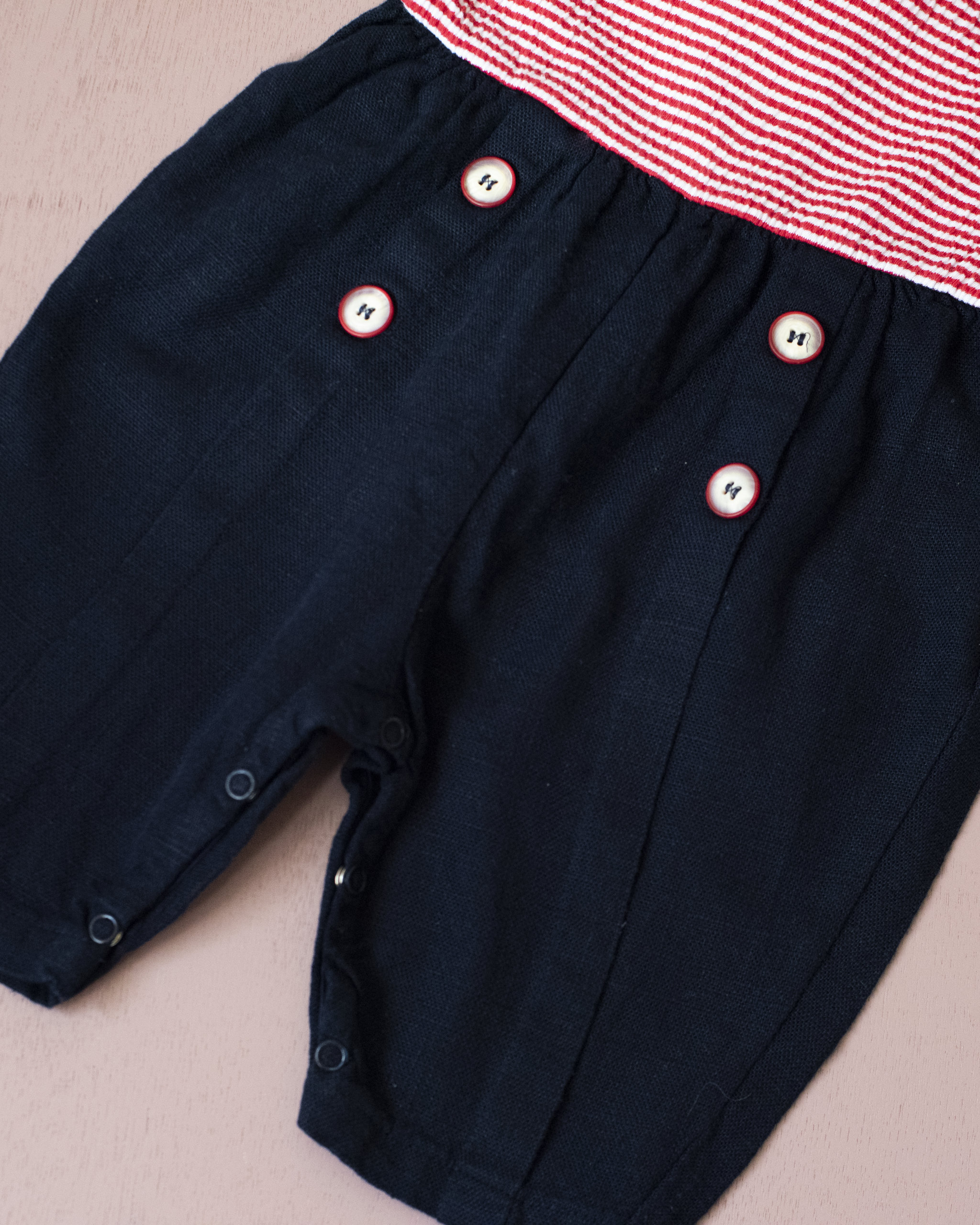 אוברול ימאים קצר  | 18-24 חודשים