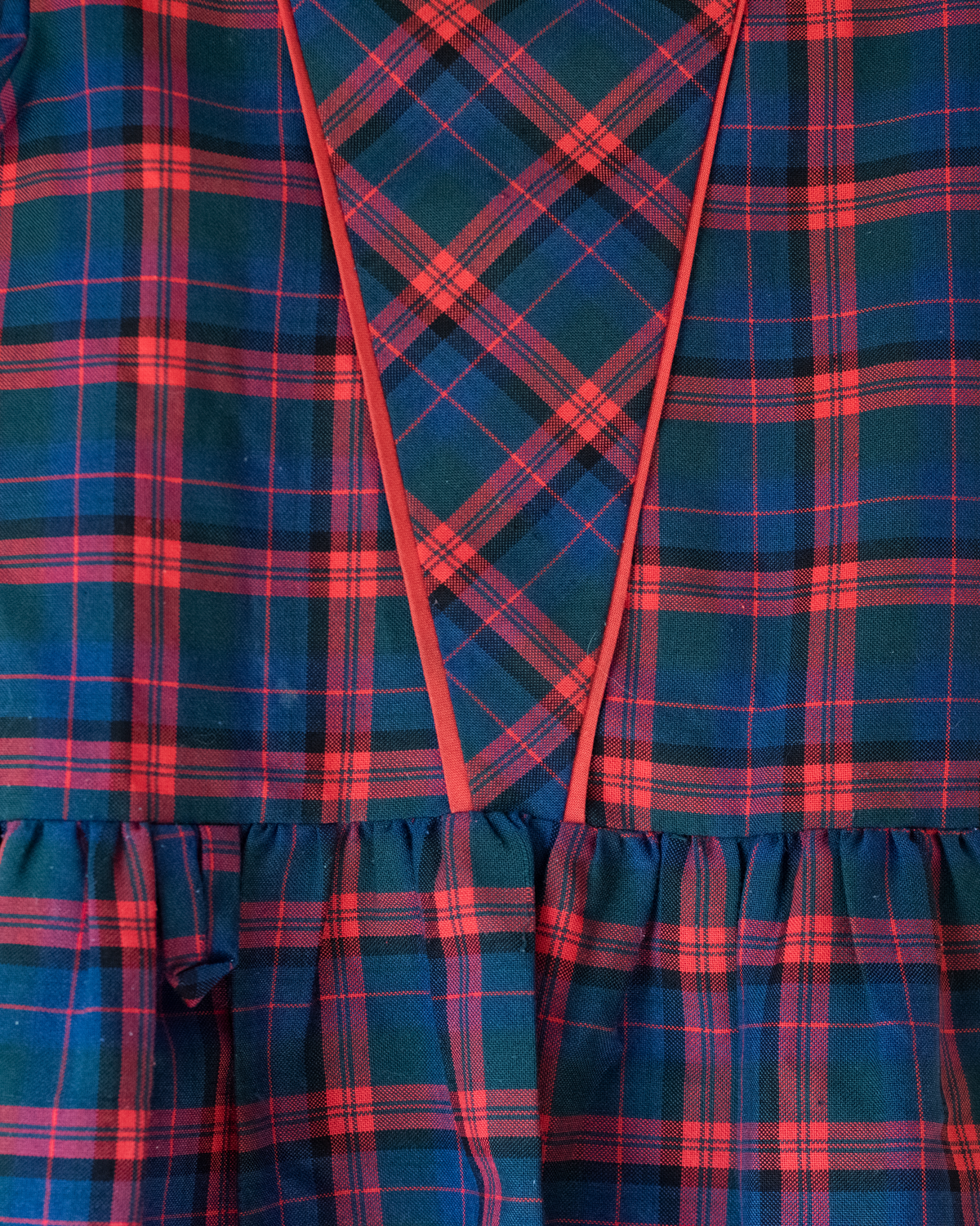 French plaid dress | 5-6 years