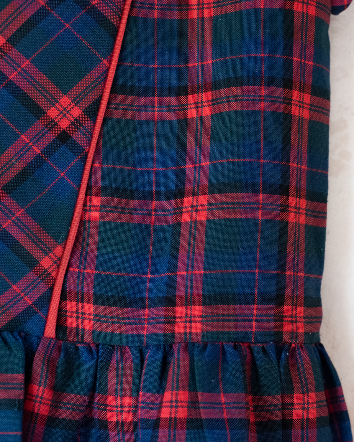 French plaid dress | 5-6 years