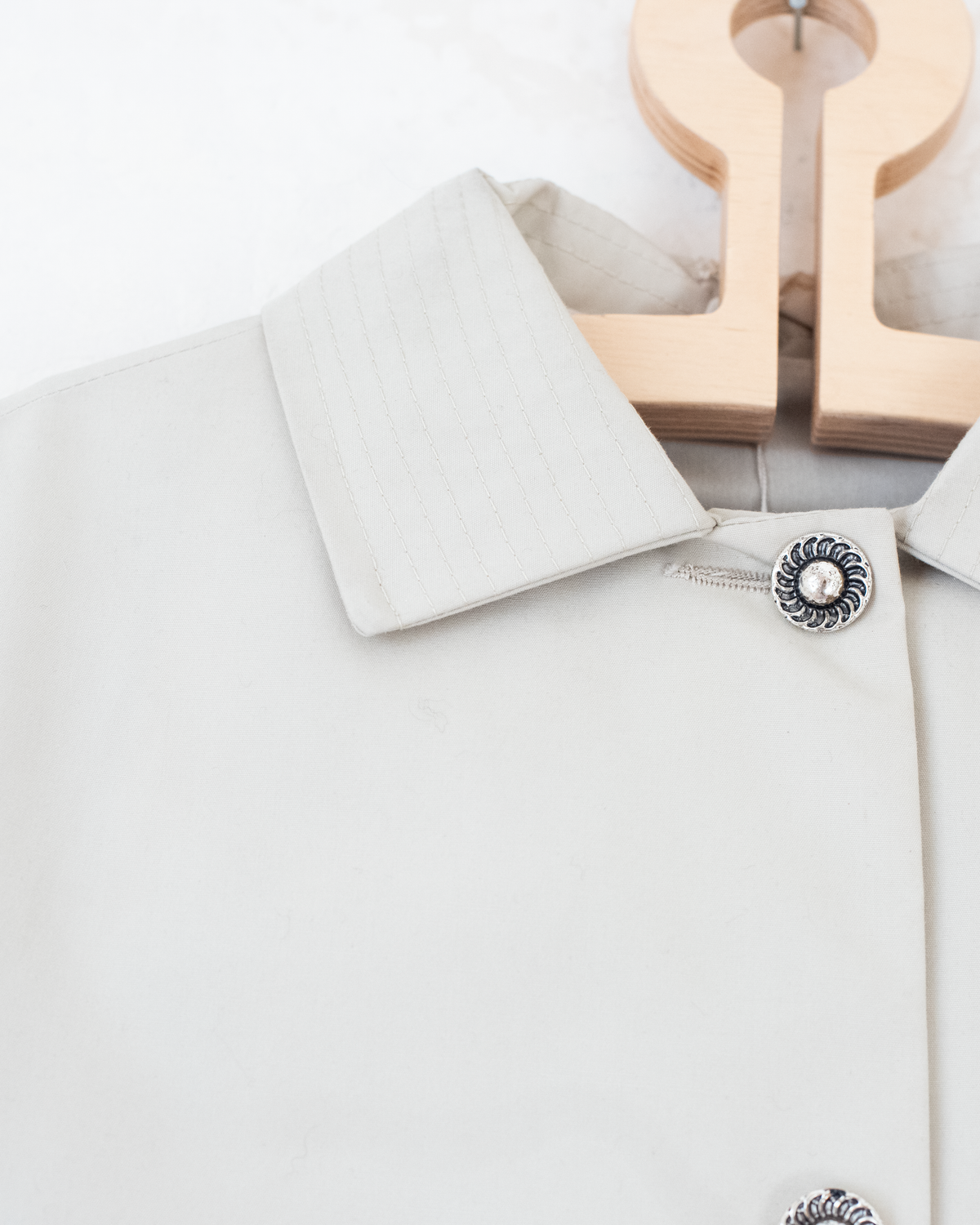Tailored Beige Jacket | Belgian Dead Stock from the Seventies | 9-10 Years