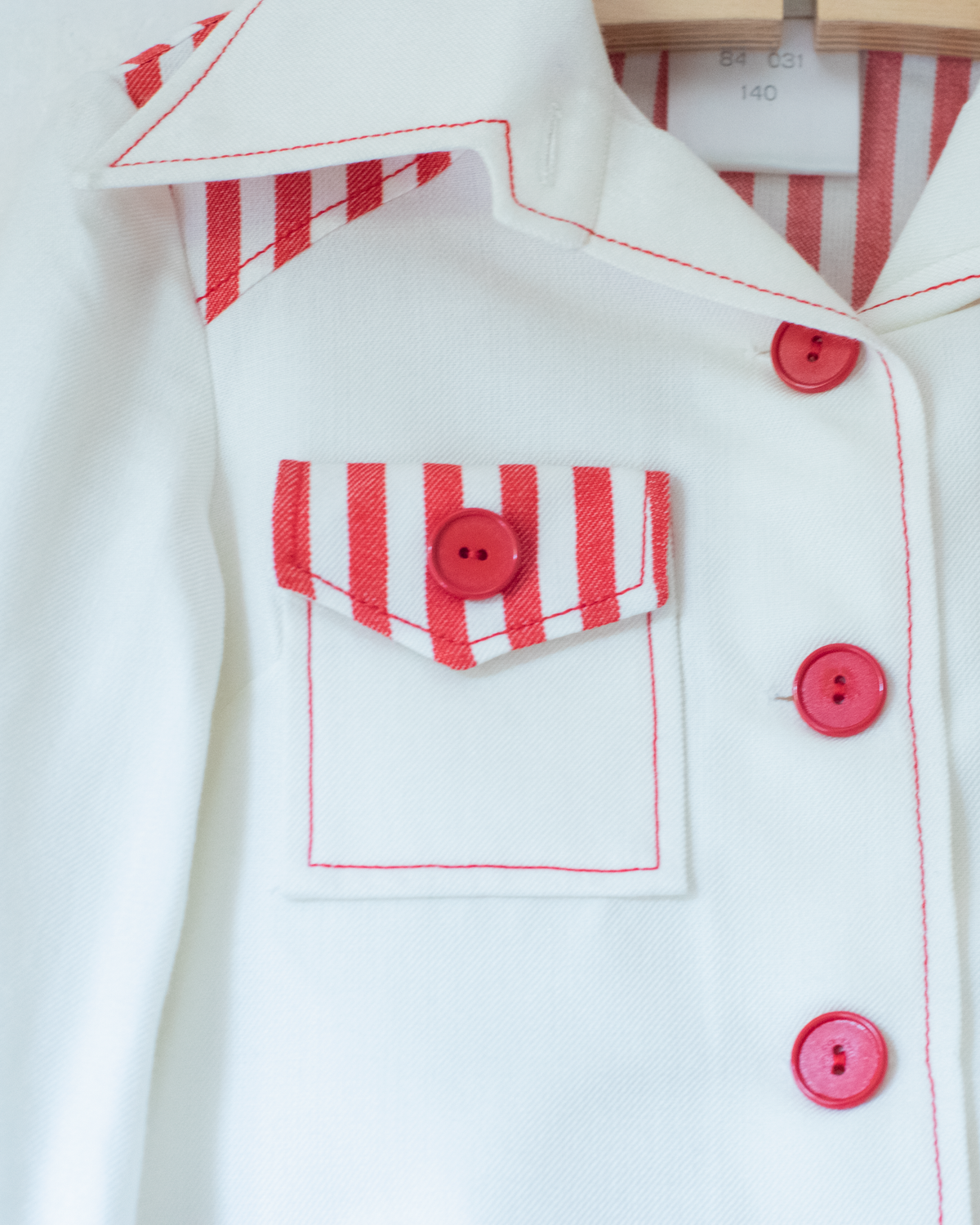 Tailored French suit with stripes | 8-9 years