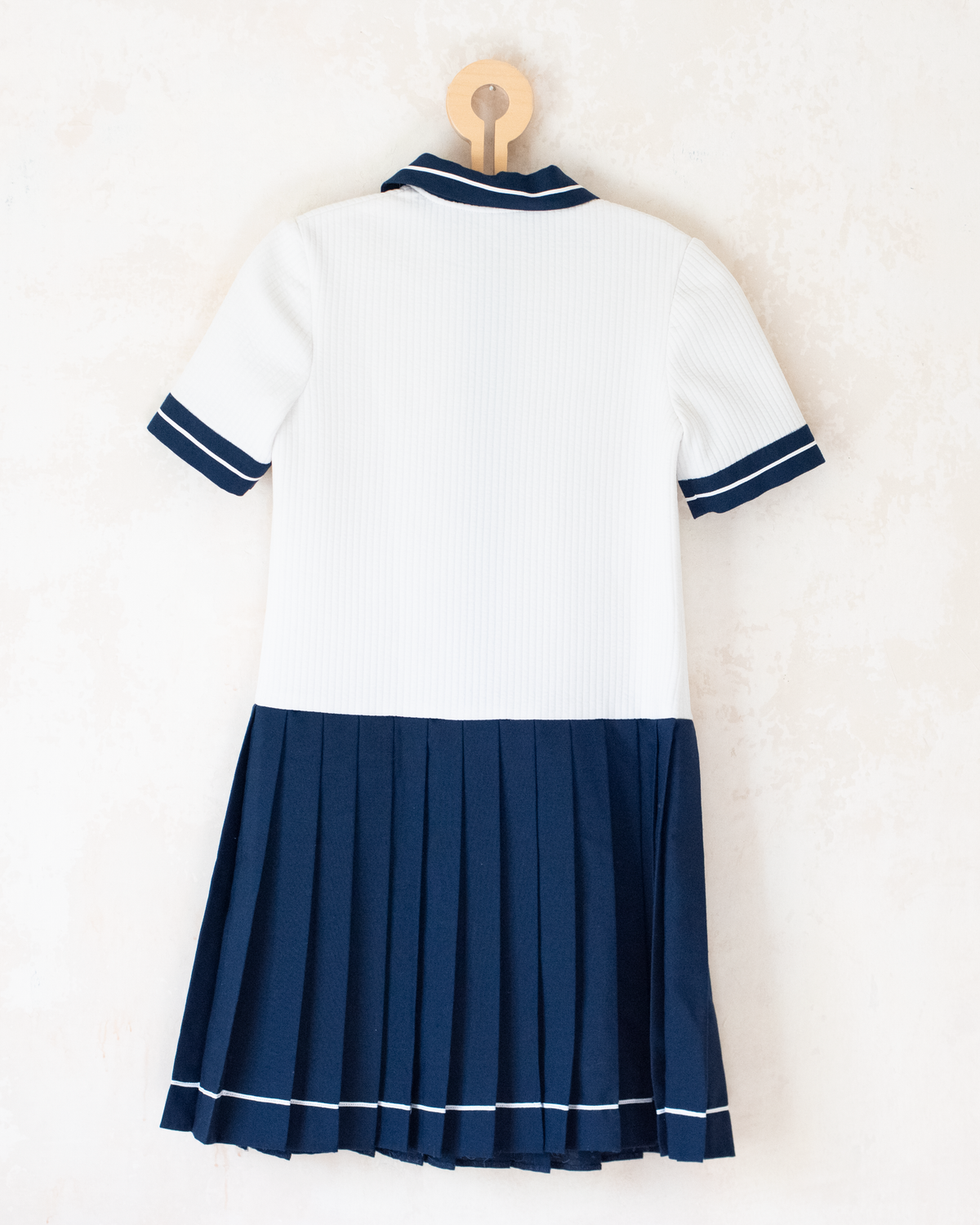 Sailor dress with red fish and fleece | 8-9 years