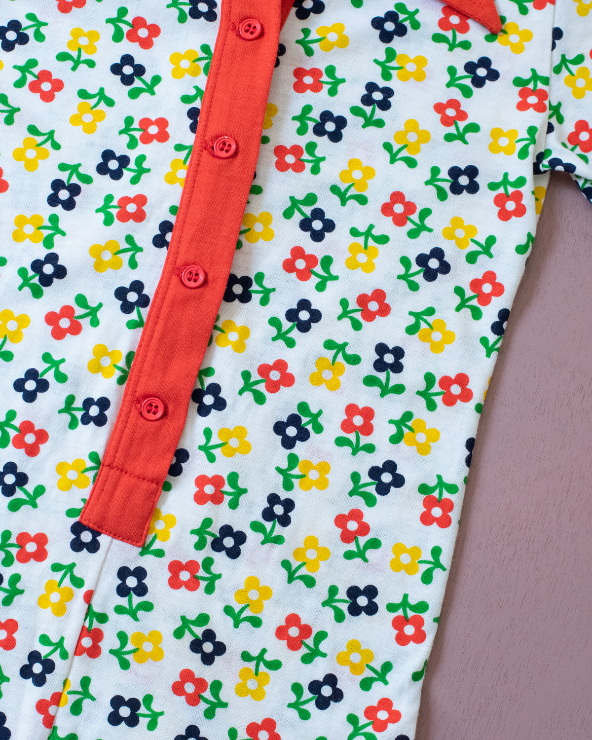 Perfect floral jumpsuit from the sixties | 6-7 years