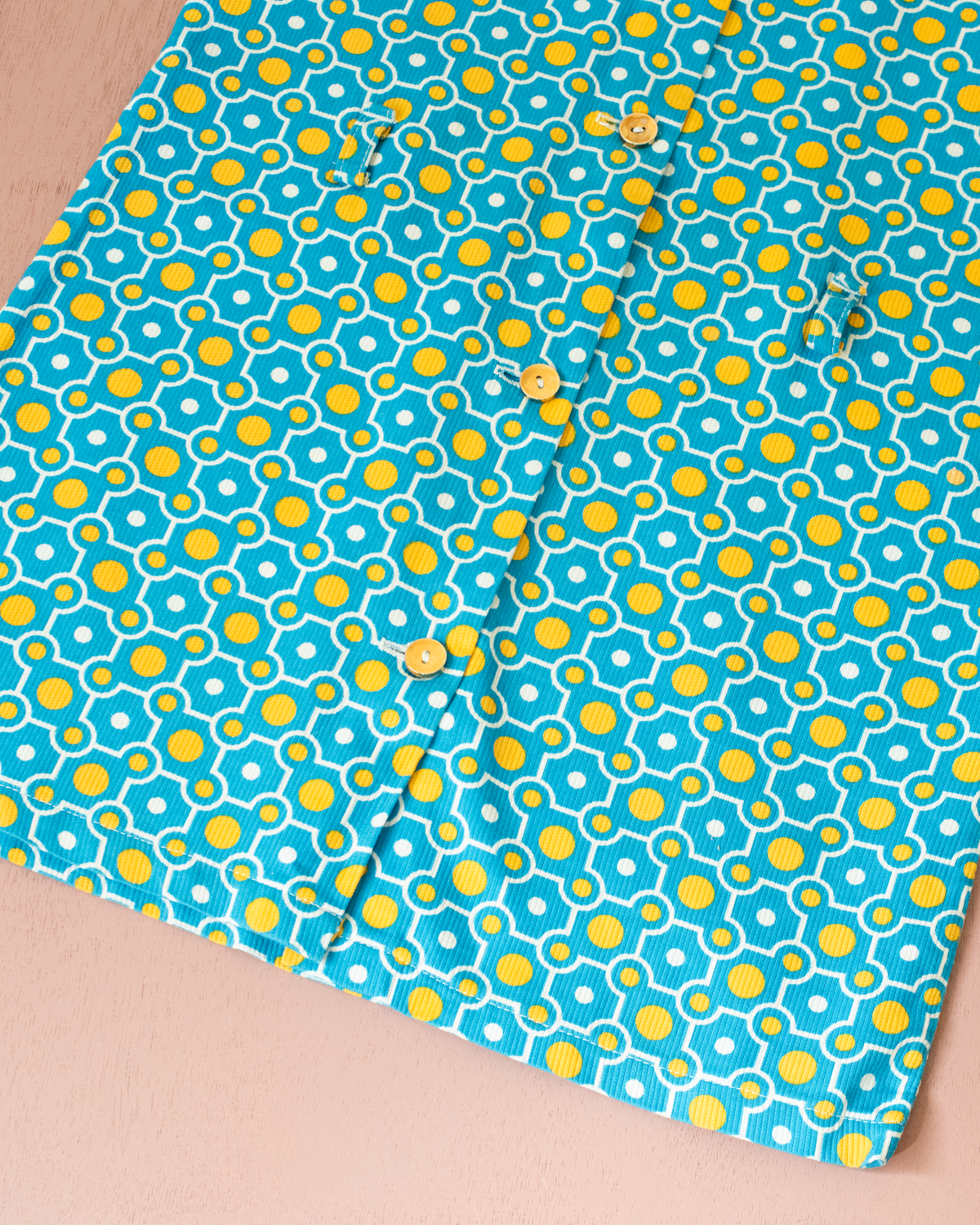 Colorful summer dress | French deadstock from the seventies | 6-7 years