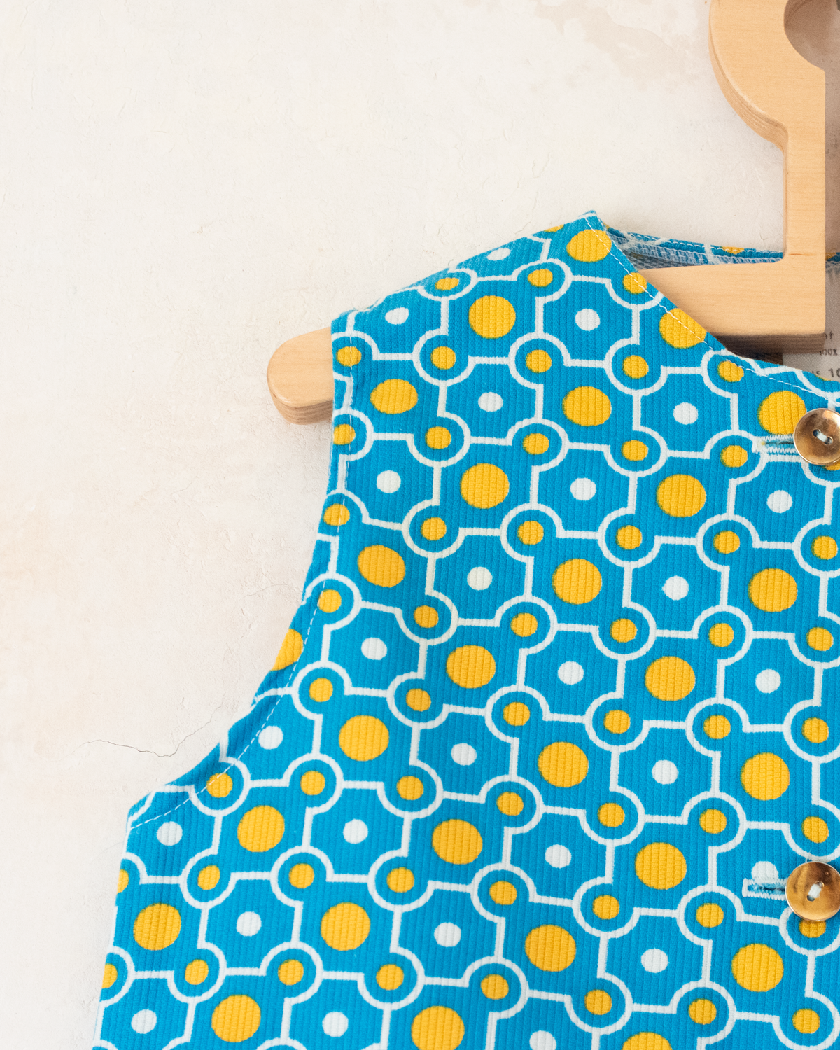 Colorful summer dress | French deadstock from the seventies | 6-7 years