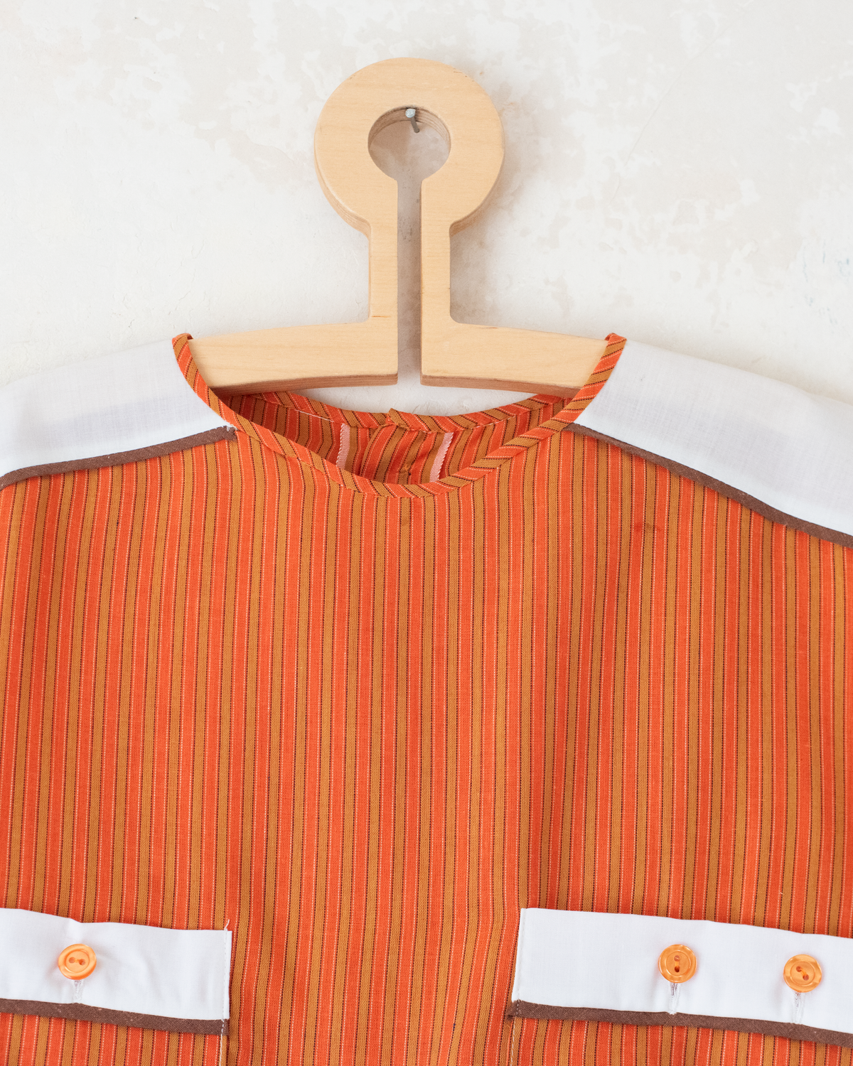 Orange jumpsuit with stripes | Italian Deadstock | 10-11 years