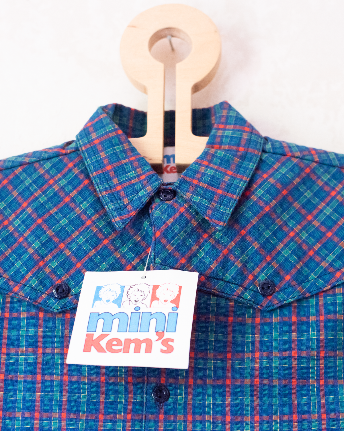 80s Plaid Set | French Dead Stock | 4-5 Years