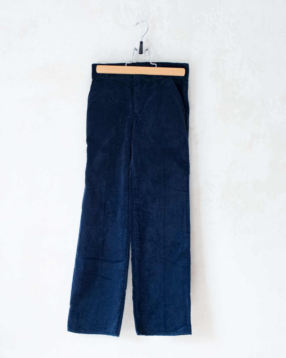 Vest and pants set from France in blue corduroy | 5-6 years