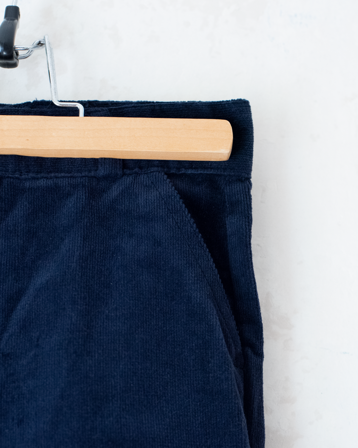 Vest and pants set from France in blue corduroy | 5-6 years