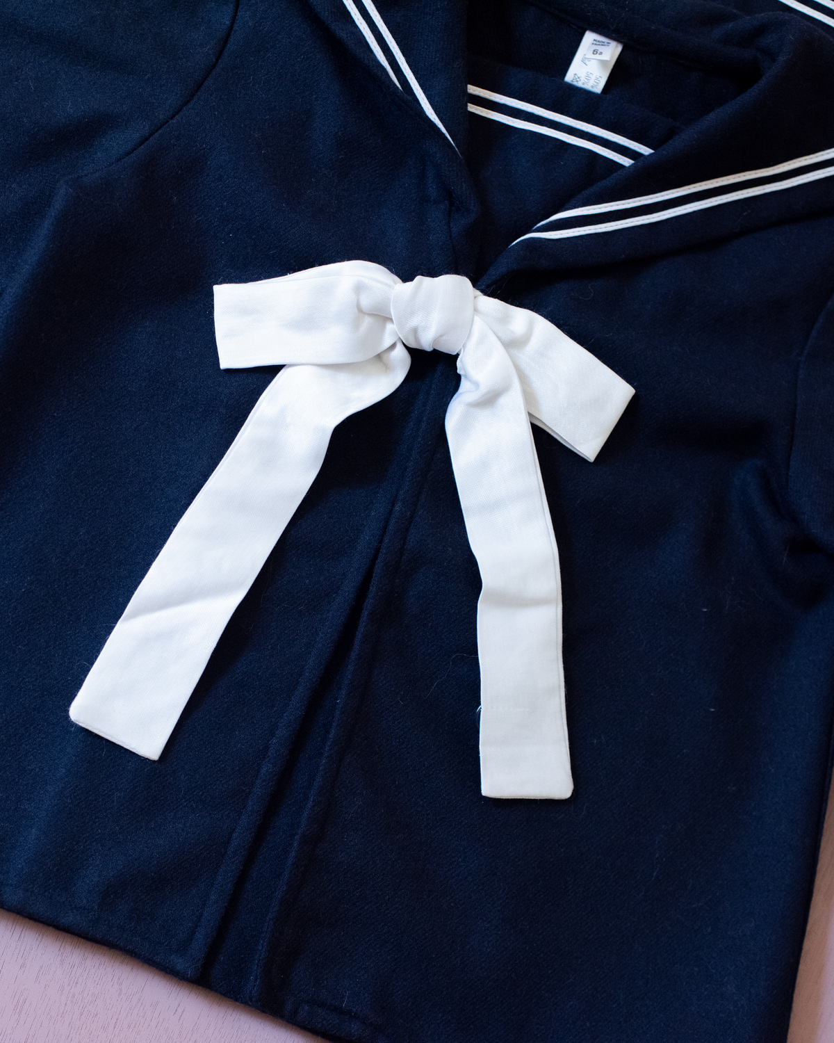Blue wool sailor top | 6-7 years