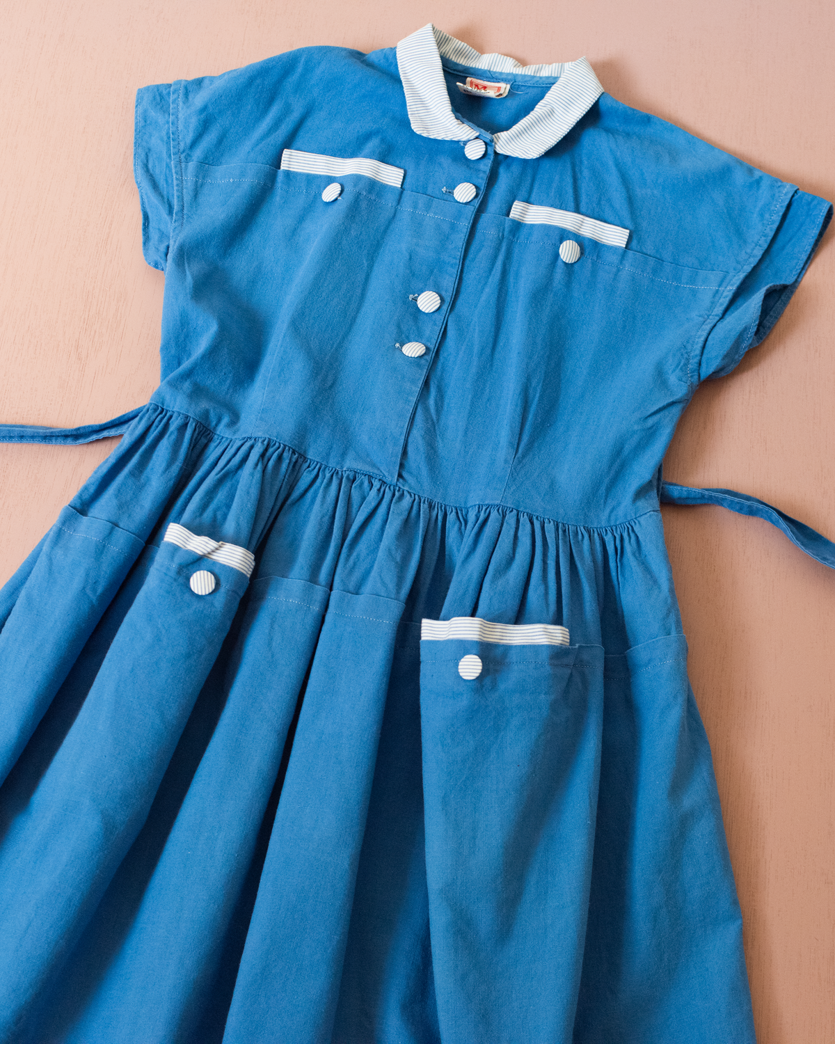 Blue French dress | 5-6 years