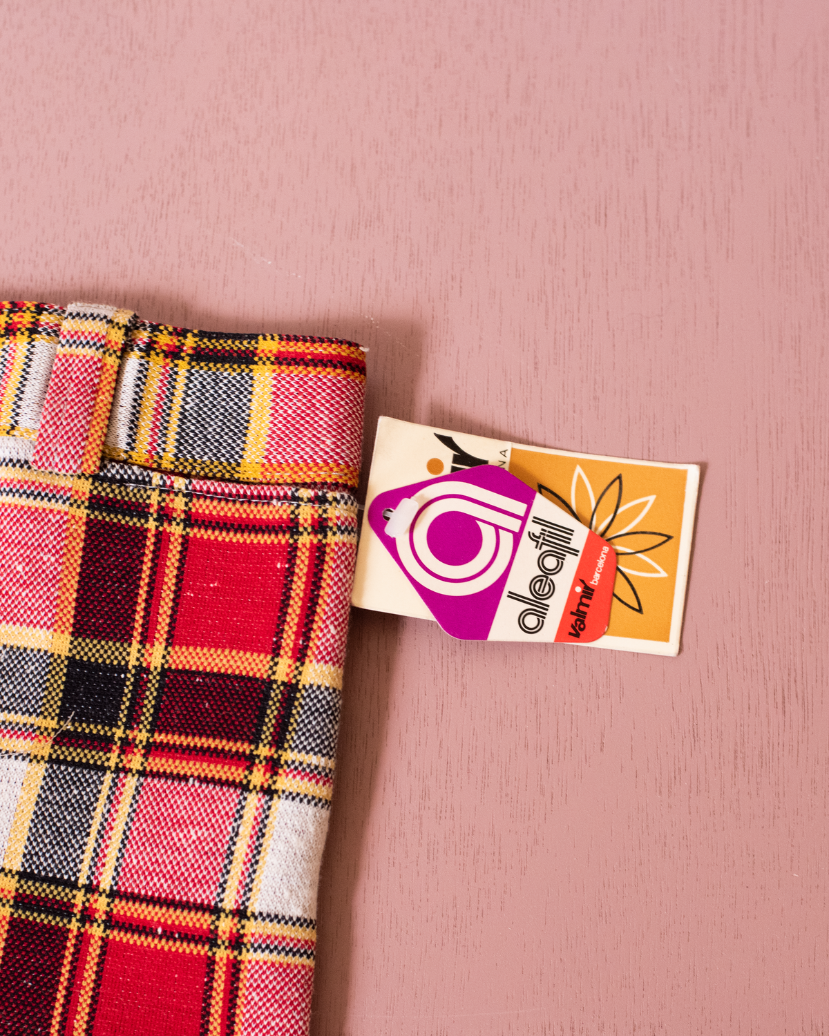 Brown Plaid Pants from the Seventies | Dead Stock from Barcelona | 3-4 Years