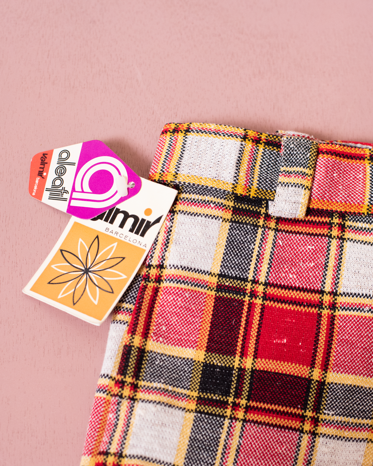 Brown Plaid Pants from the Seventies | Dead Stock from Barcelona | 3-4 Years