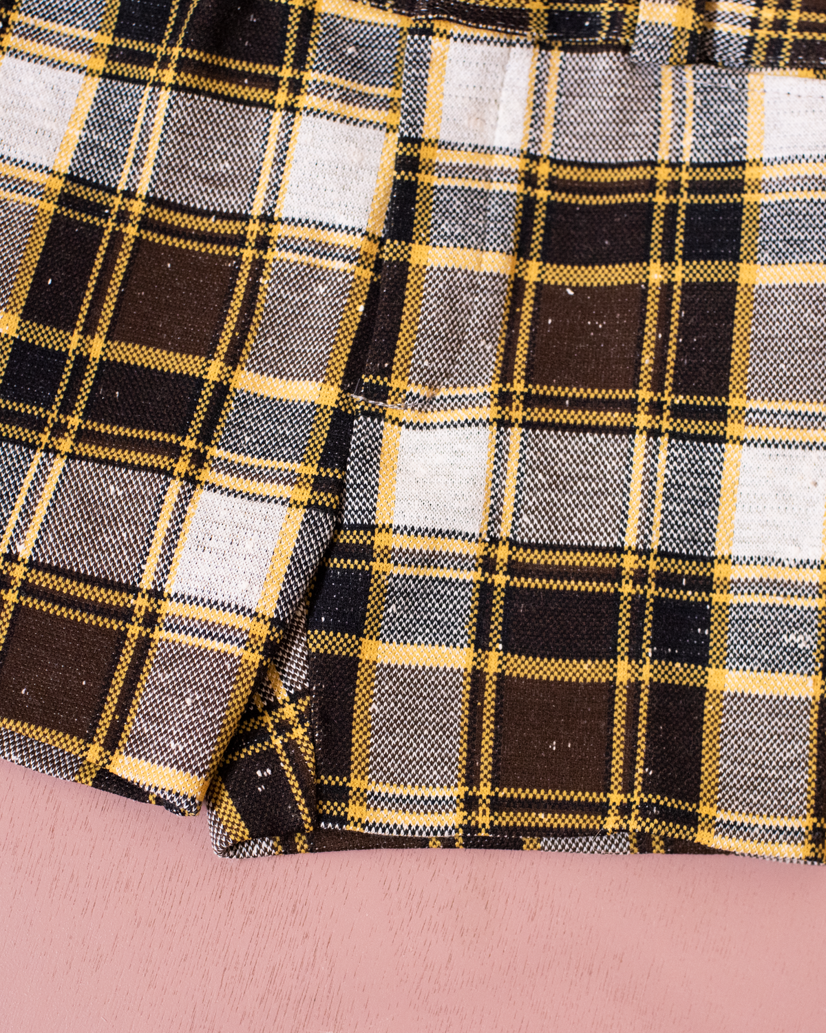 Brown Plaid Pants from the Seventies | Dead Stock from Barcelona | 3-4 Years