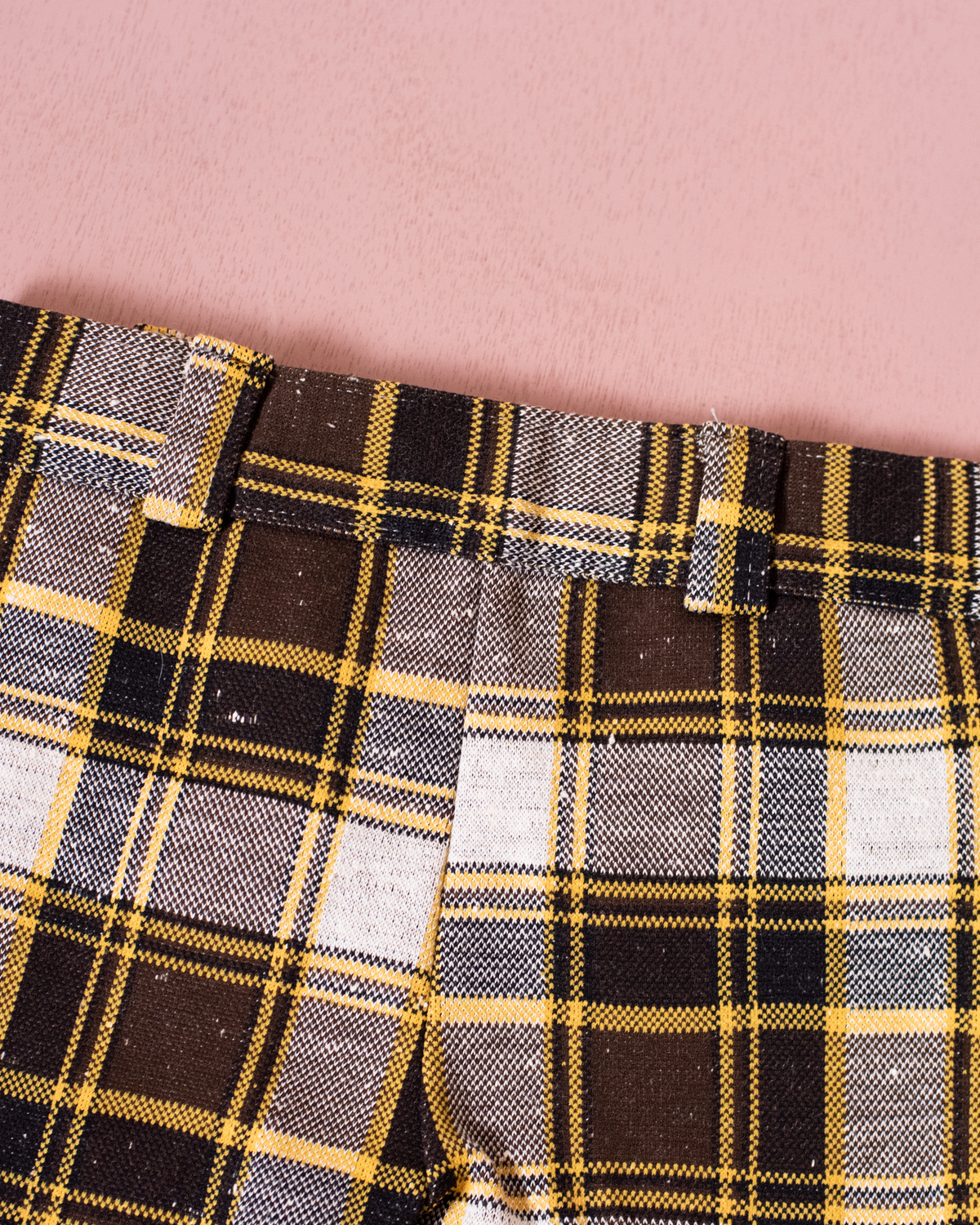 Brown Plaid Pants from the Seventies | Dead Stock from Barcelona | 5-6 Years
