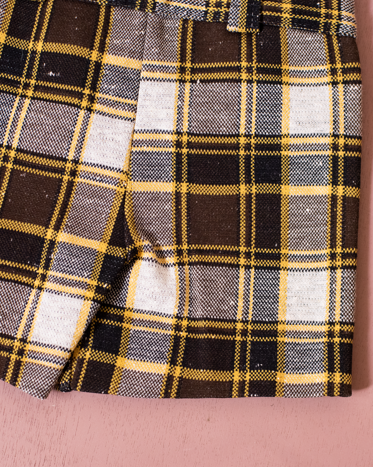Brown Plaid Pants from the Seventies | Dead Stock from Barcelona | 5-6 Years