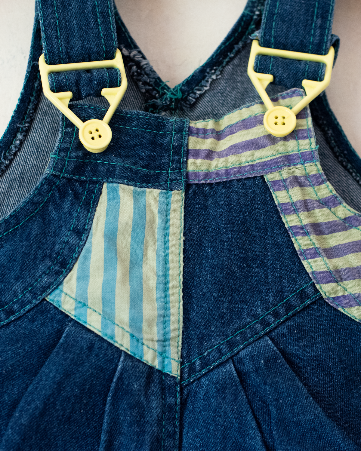 80s denim overalls | 6-9 months