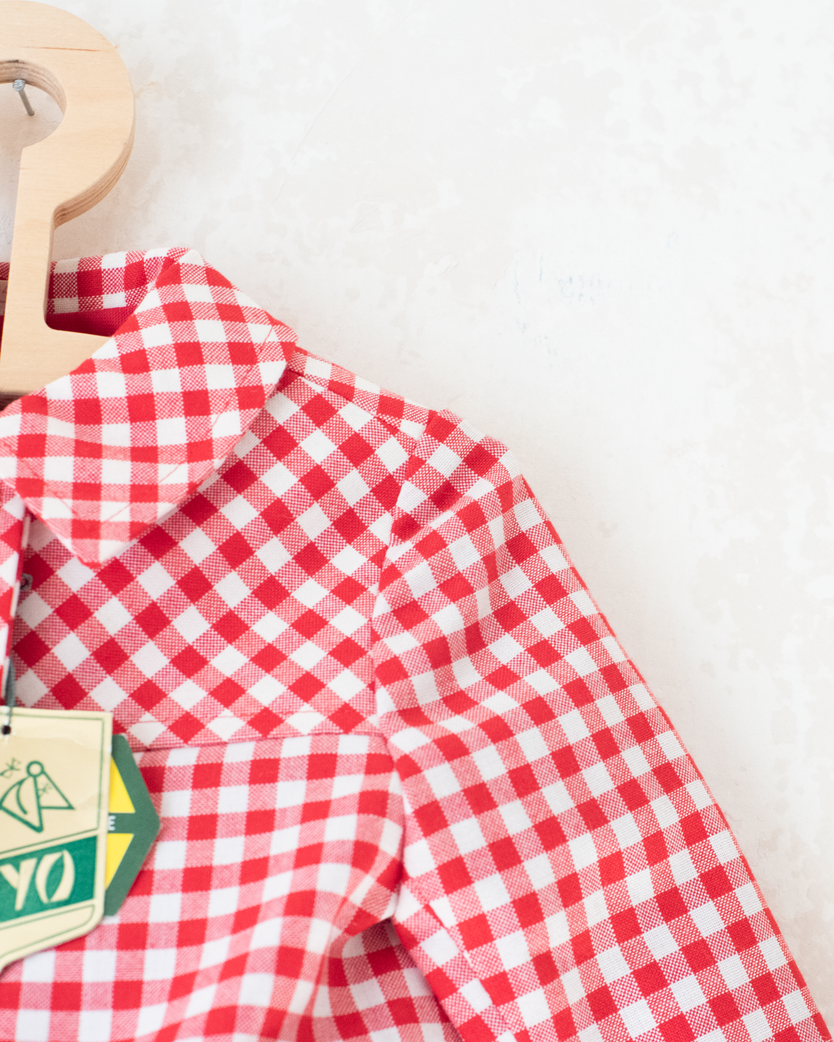 Red and Checkered Jacket and Pants | French Deadstock | 3-4 Years