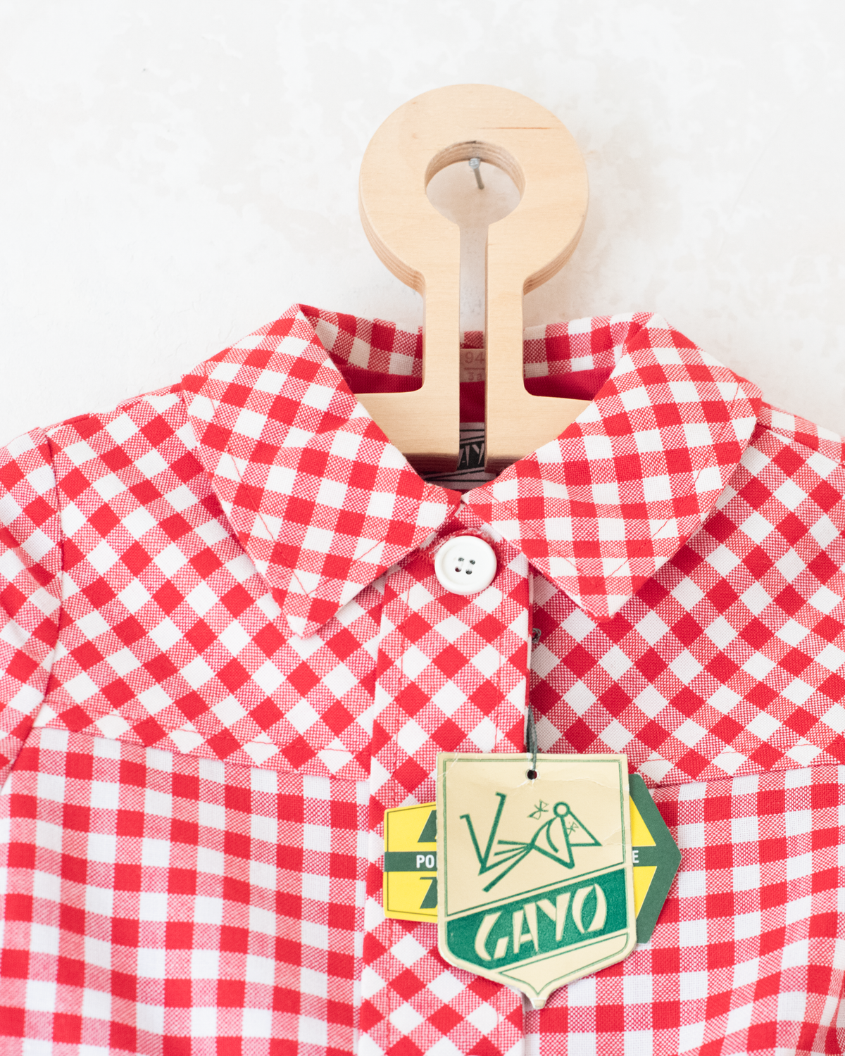 Red and Checkered Jacket and Pants | French Deadstock | 3-4 Years