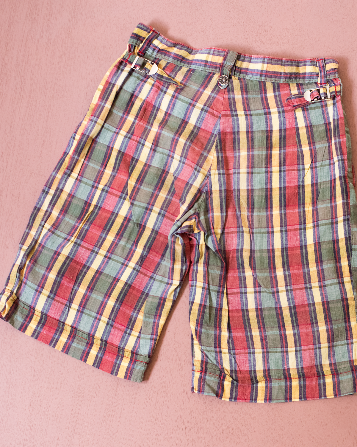 Red Moda Plaid Pants | 13-14 Years