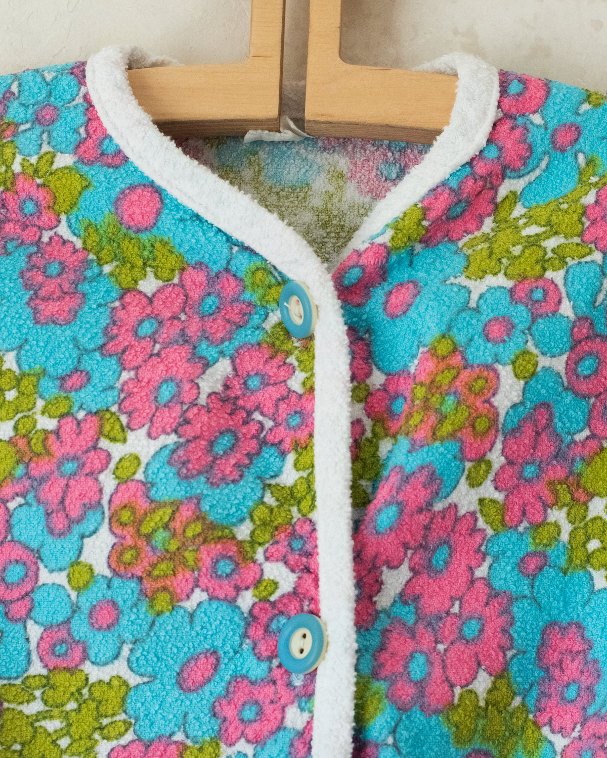 French floral terry tunic | 4-6 years