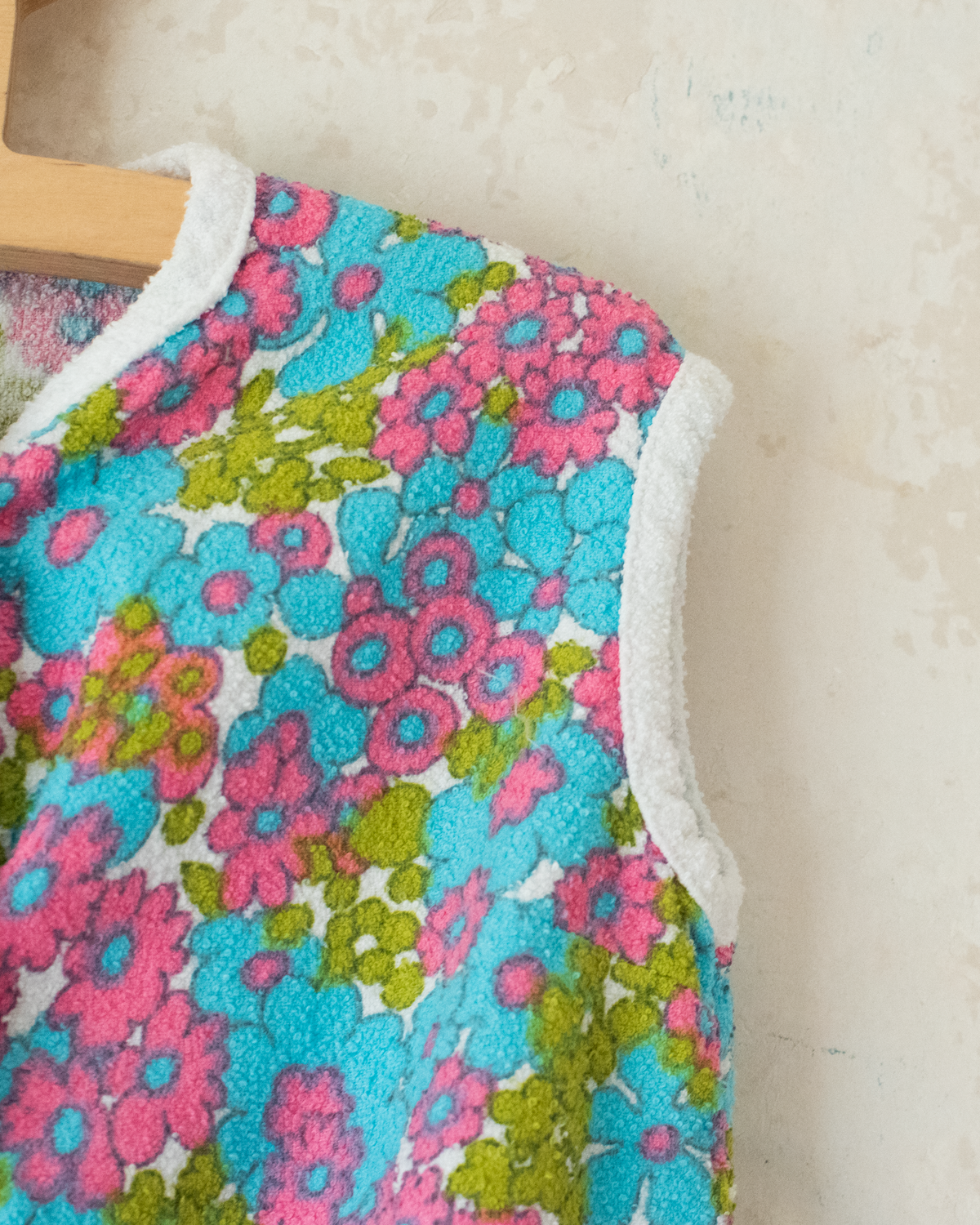 French floral terry tunic | 4-6 years