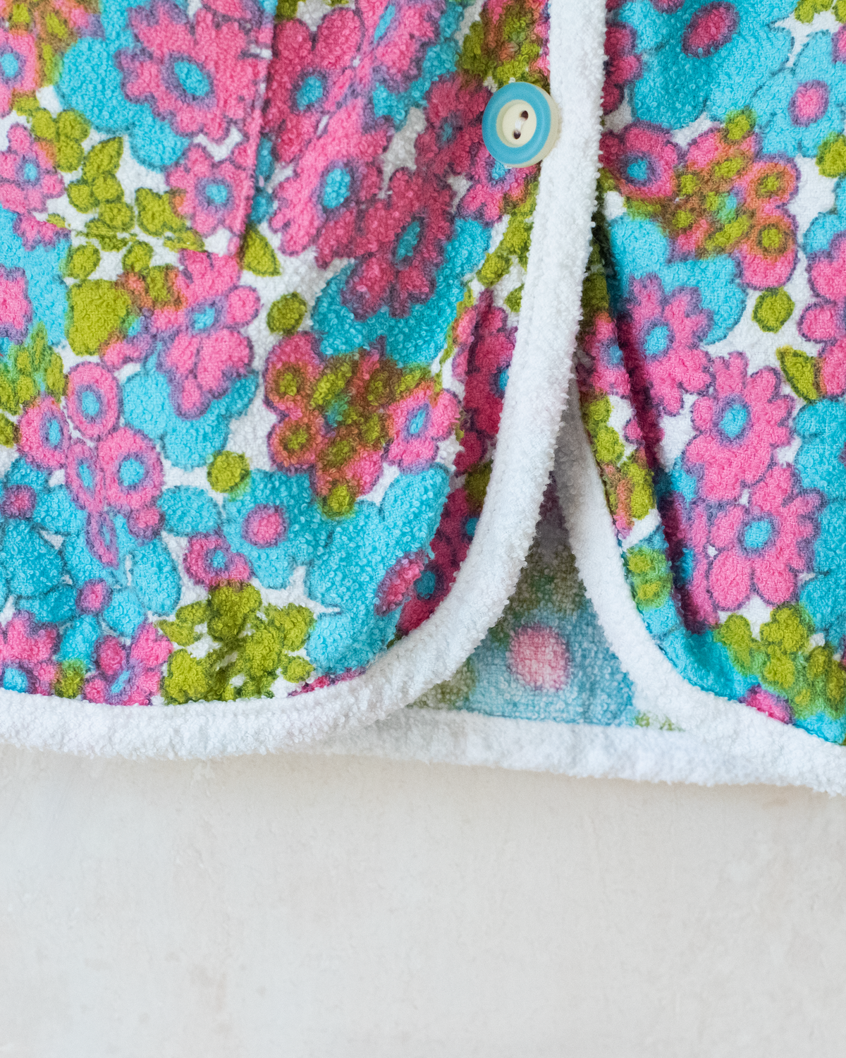 French floral terry tunic | 4-6 years