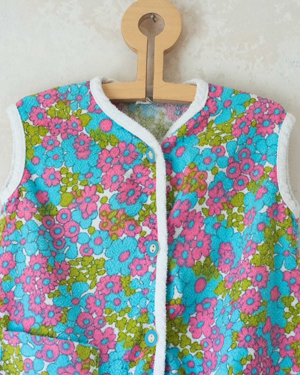 French floral terry tunic | 4-6 years