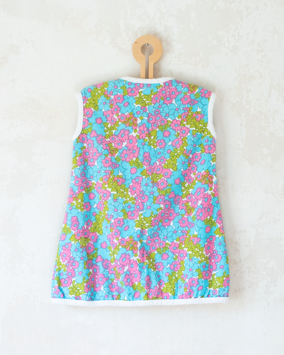 French floral terry tunic | 4-6 years
