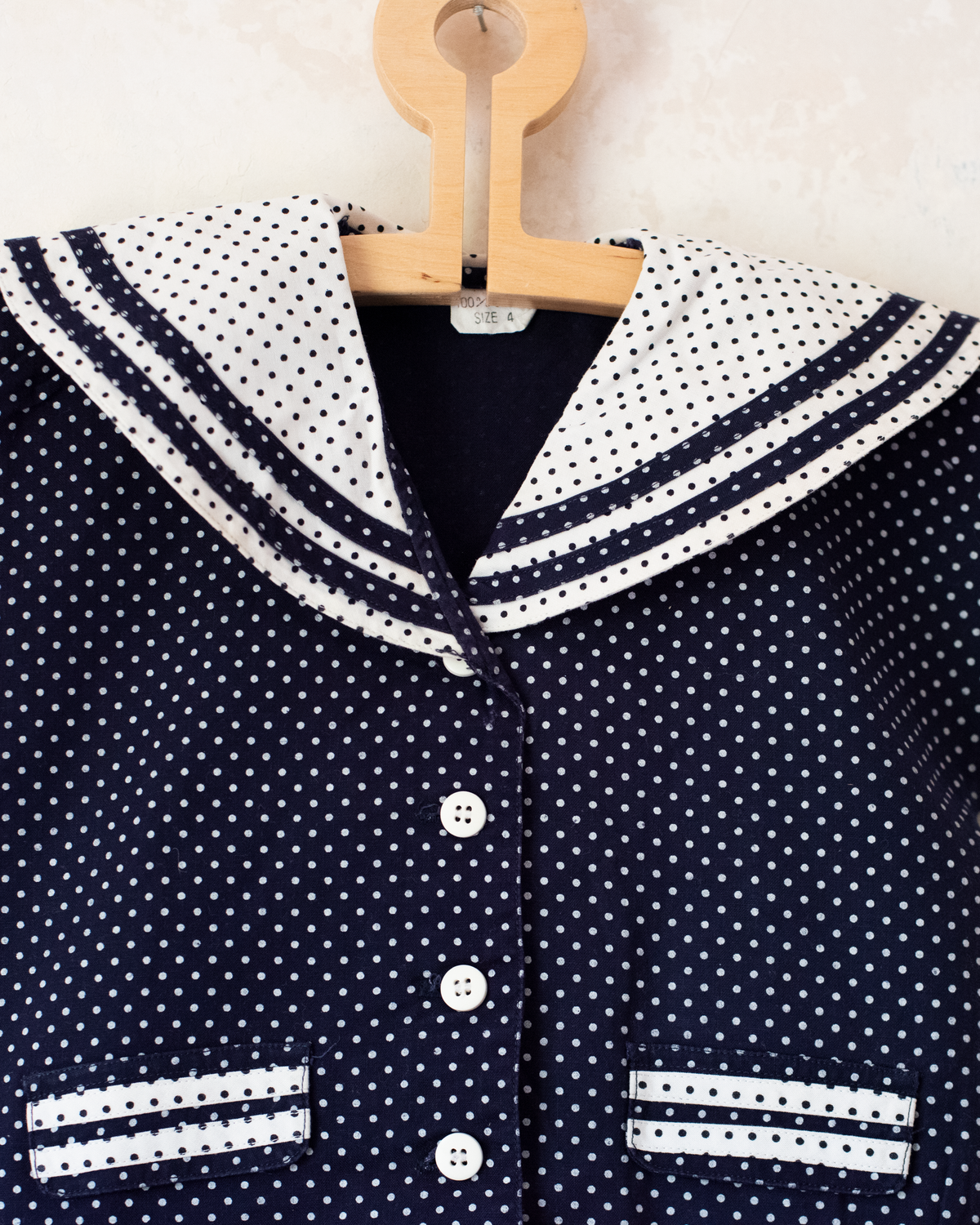 Blue dotted sailor set | 3-4 years