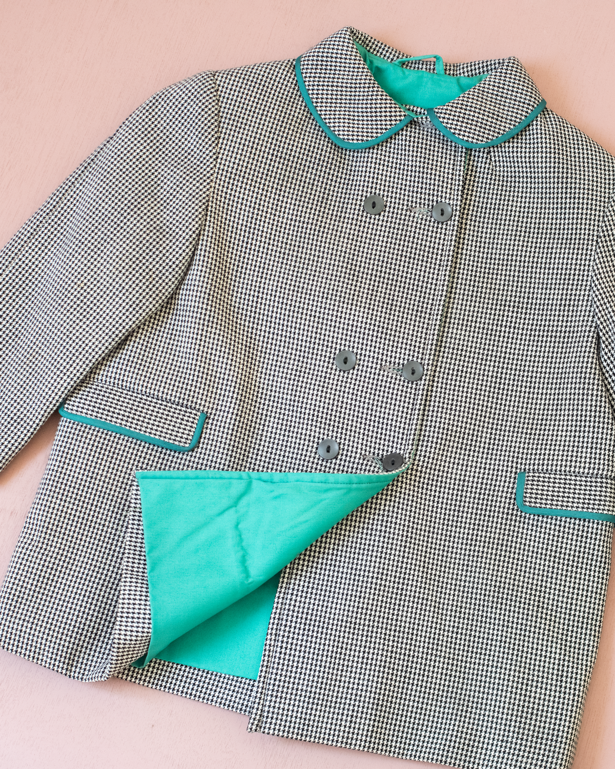 Custom Pepita Jacket | Belgian Dead Stock from the Seventies | 4-5 Years