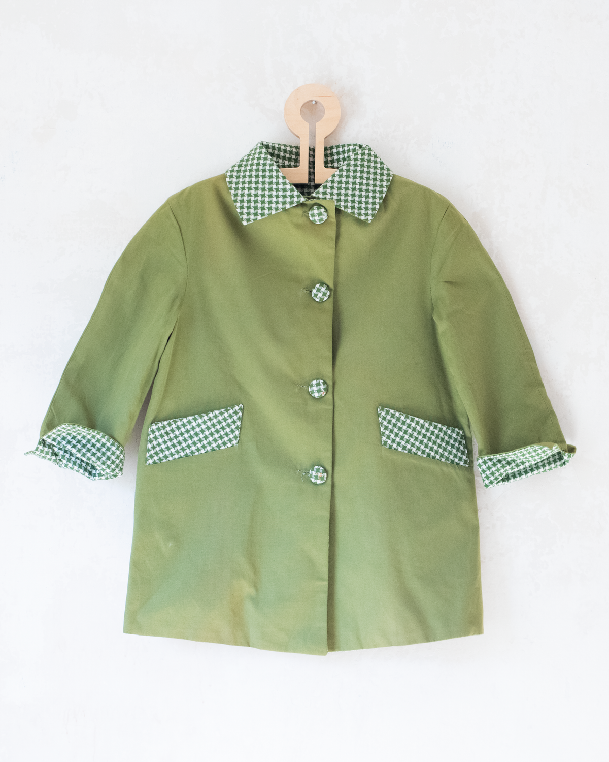 Green reversible jacket from the 70s | 5-6 years