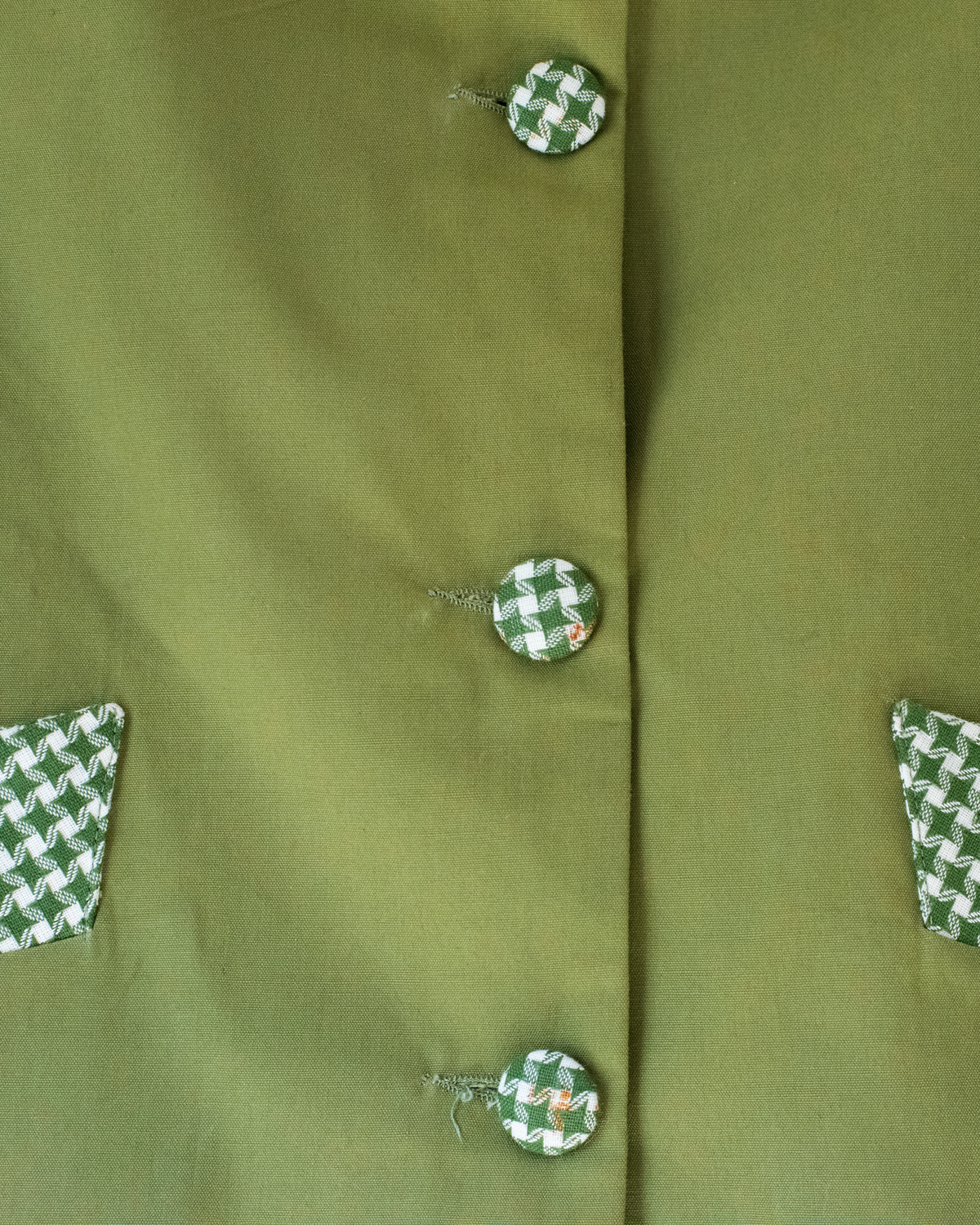 Green reversible jacket from the 70s | 5-6 years